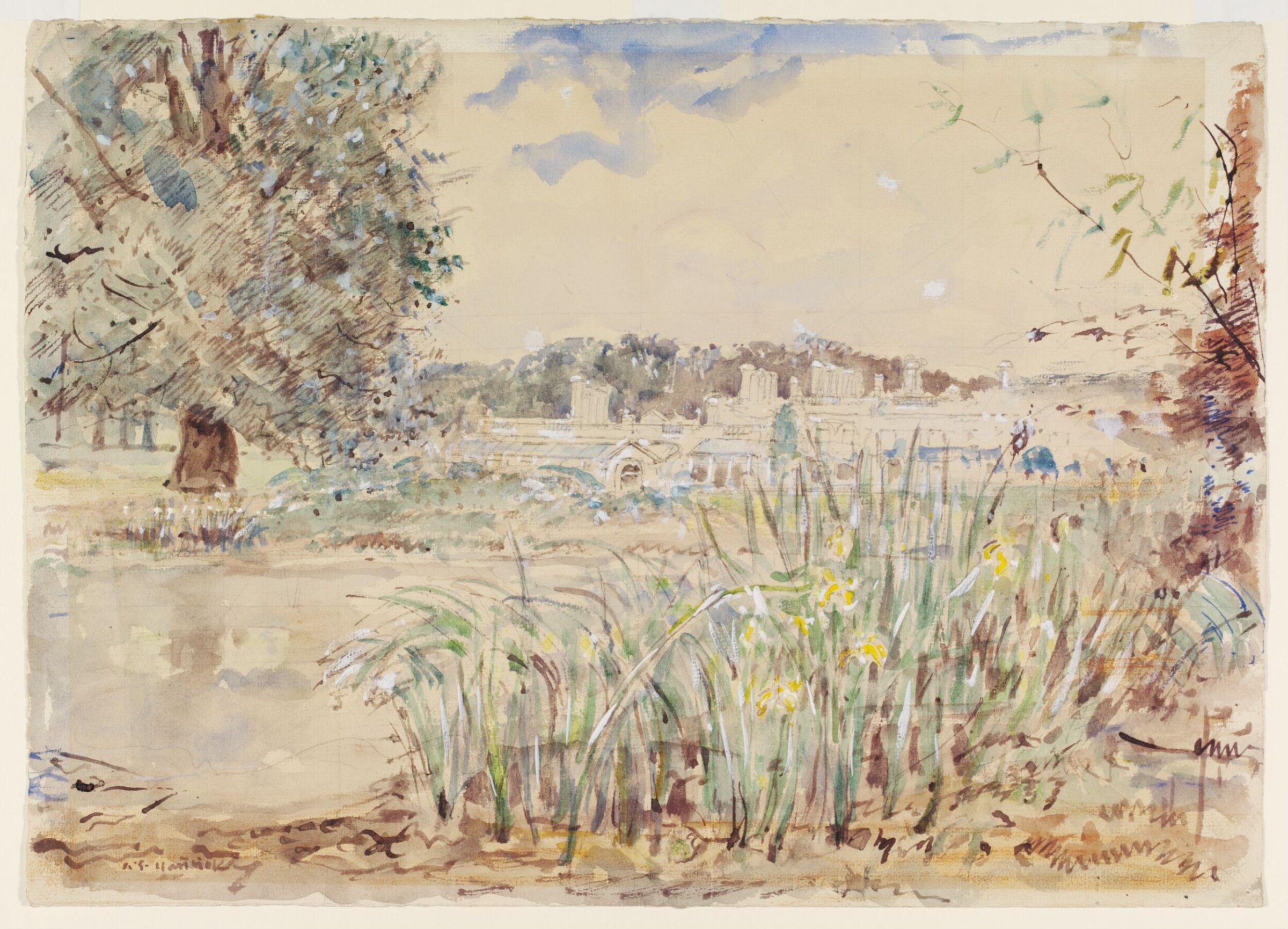 Gunnersbury House, Brentford, Archibald Standish Hartrick, ок. 1940
