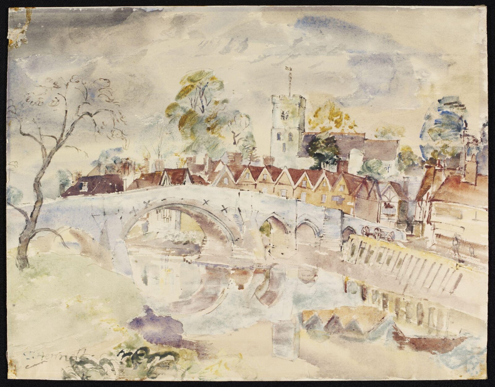 Aylesford Bridge, Hennell, ca. 1940