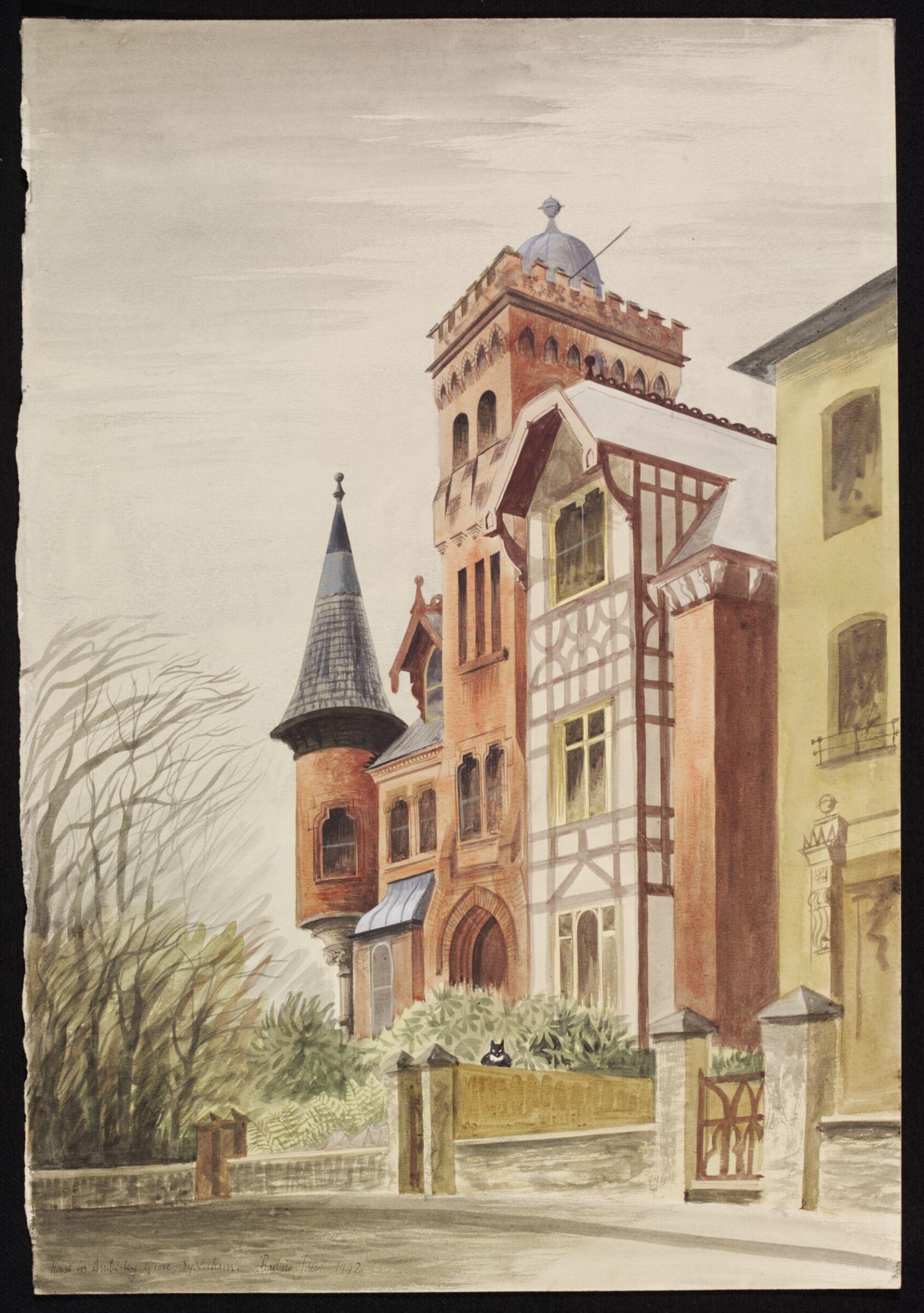 House in Amberley Grove, Sydenham, built by an Astronomer c.1867, Barbara Jones, 1942