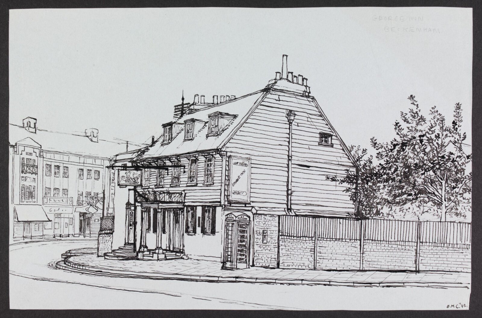 The George Inn, Beckenham, E. M. Clark, 1942