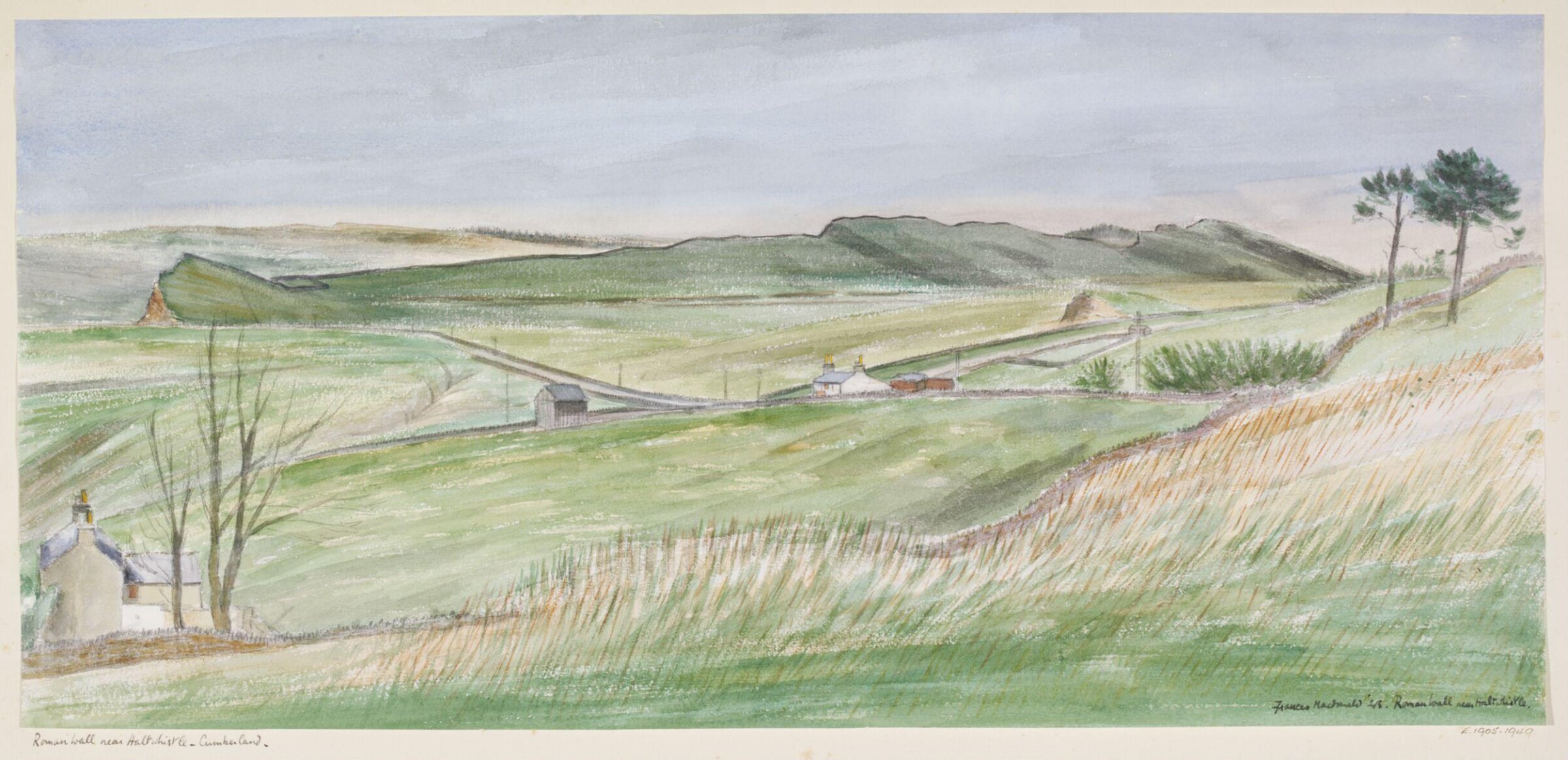 Roman Wall near Haltwhistle, Cumberland, Frances Macdonald, 1943