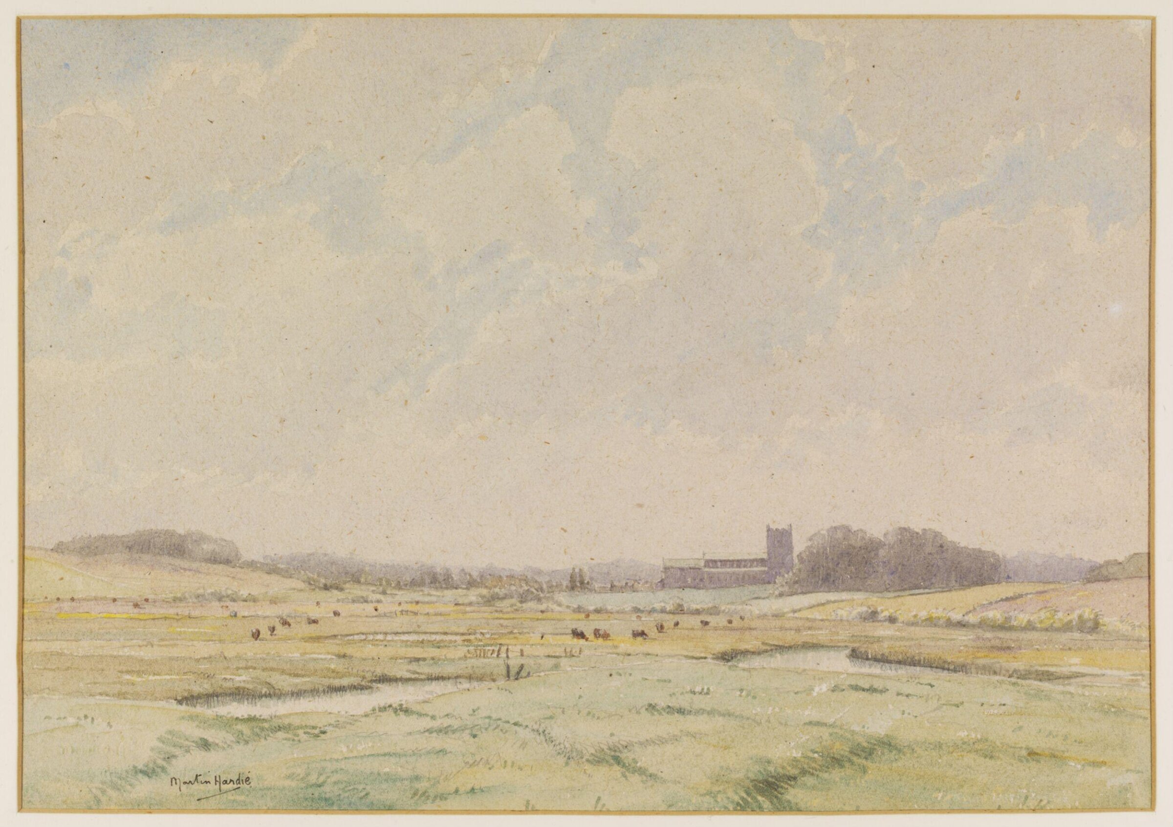 Wiverton Church, from Clay, Martin Hardie, 1936
