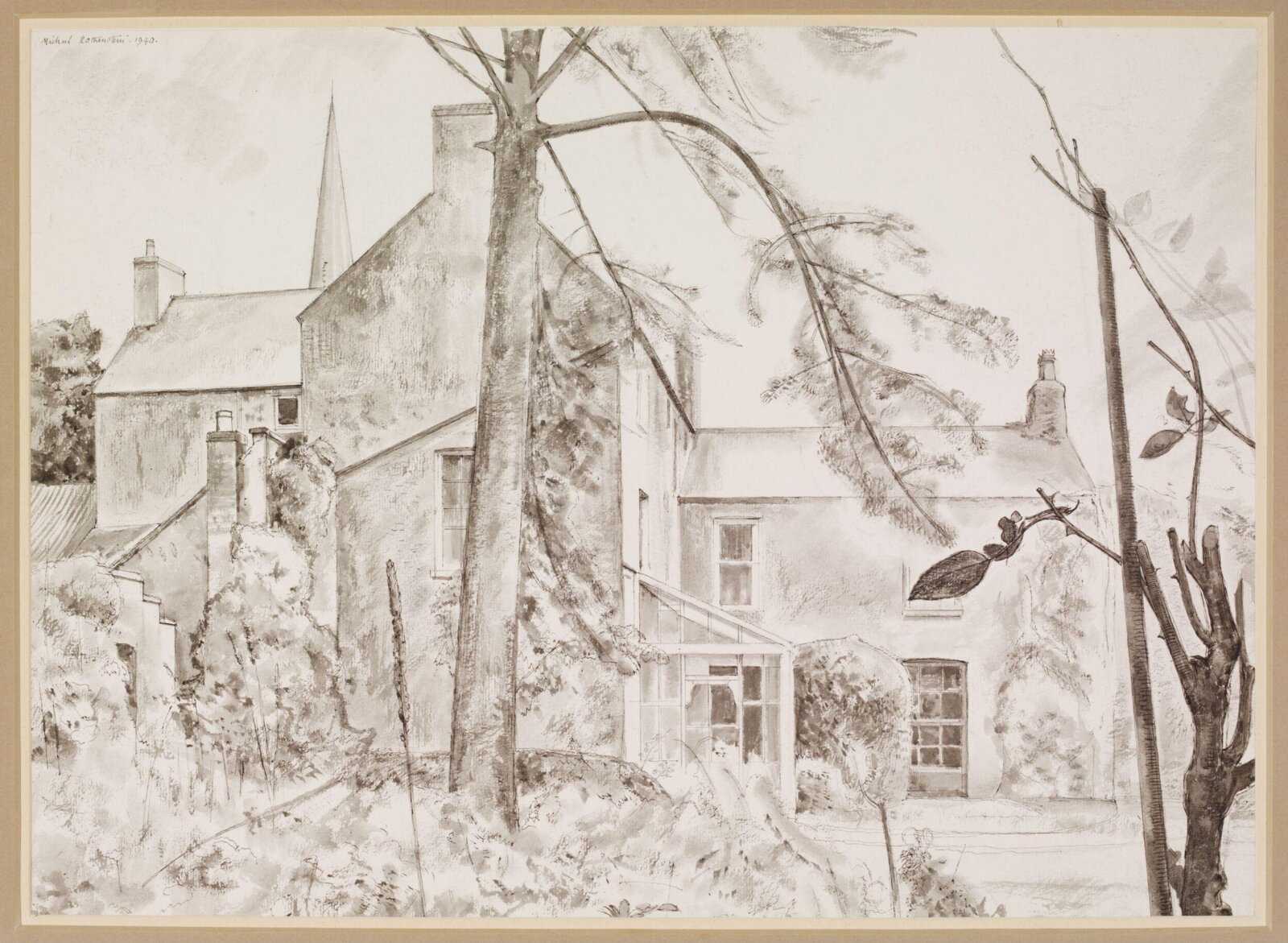 The Vicarage, Easton Maudit, Rothenstein, 1940