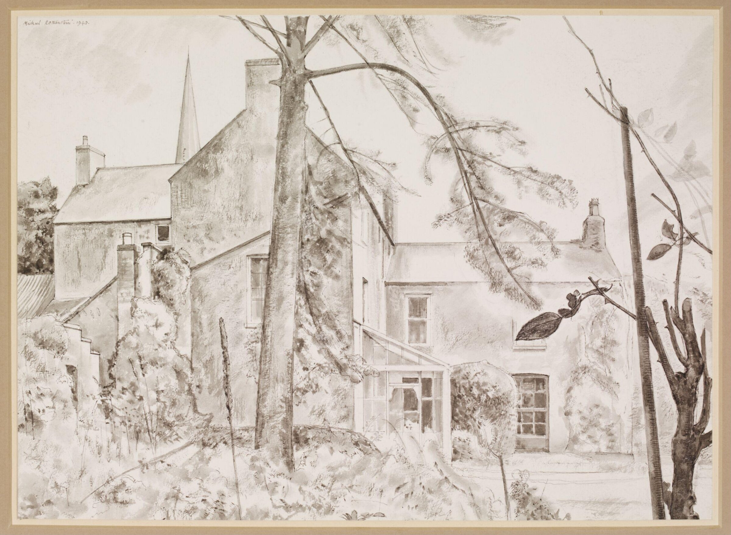 The Vicarage, Easton Maudit, Rothenstein, 1940