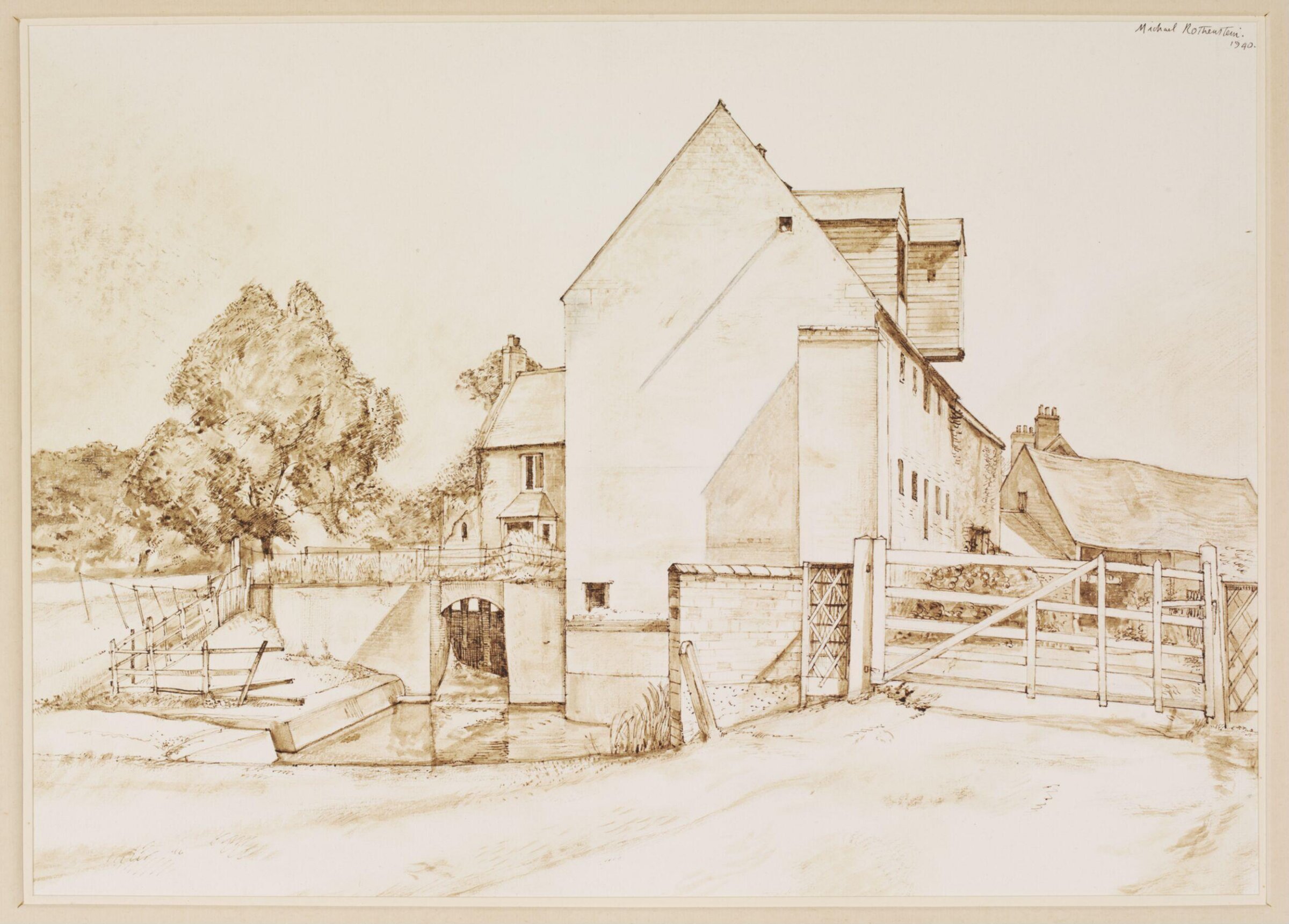 Muscott Mill near Brockhall, Rothenstein, 1940