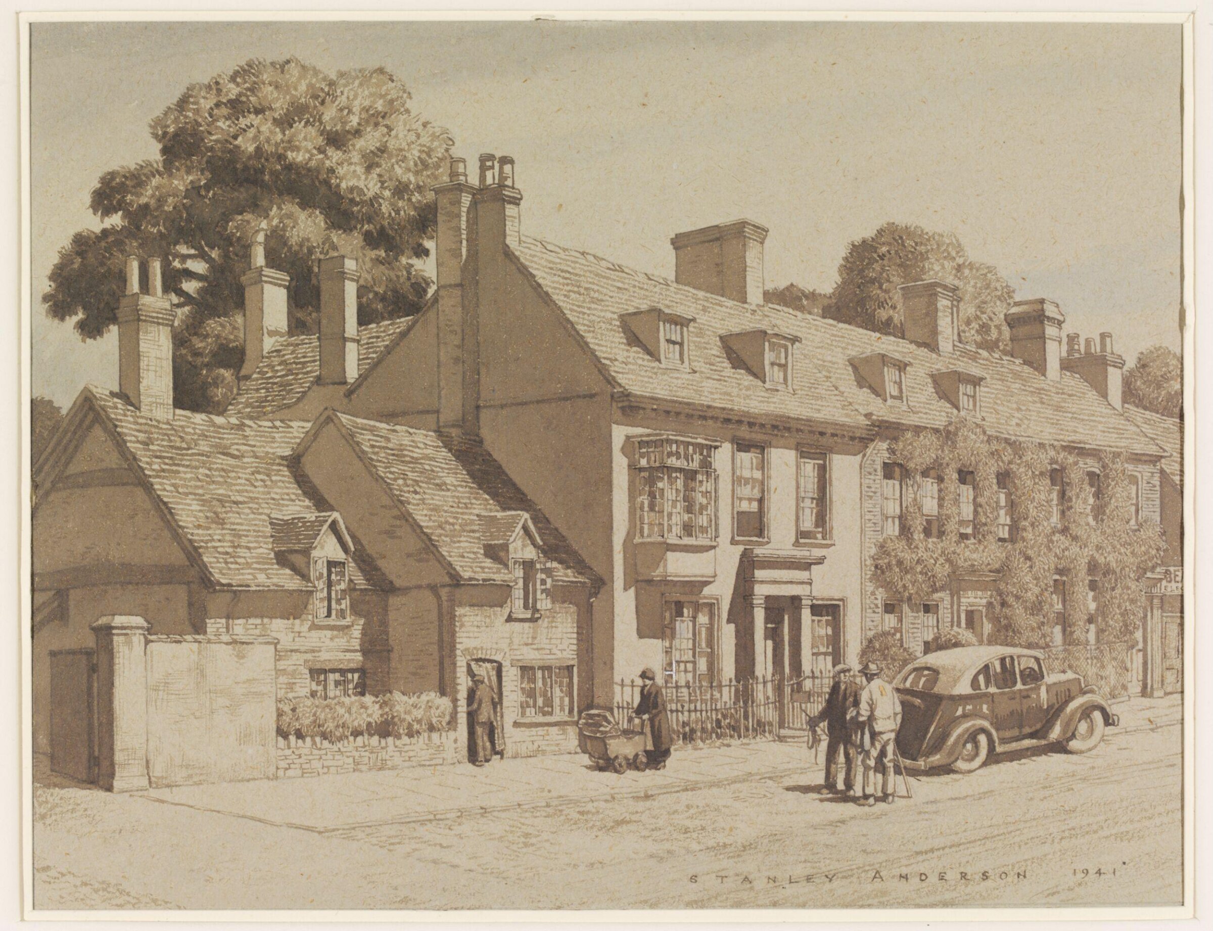 Georgian Houses, Main Street, Thame, Anderson, 1941