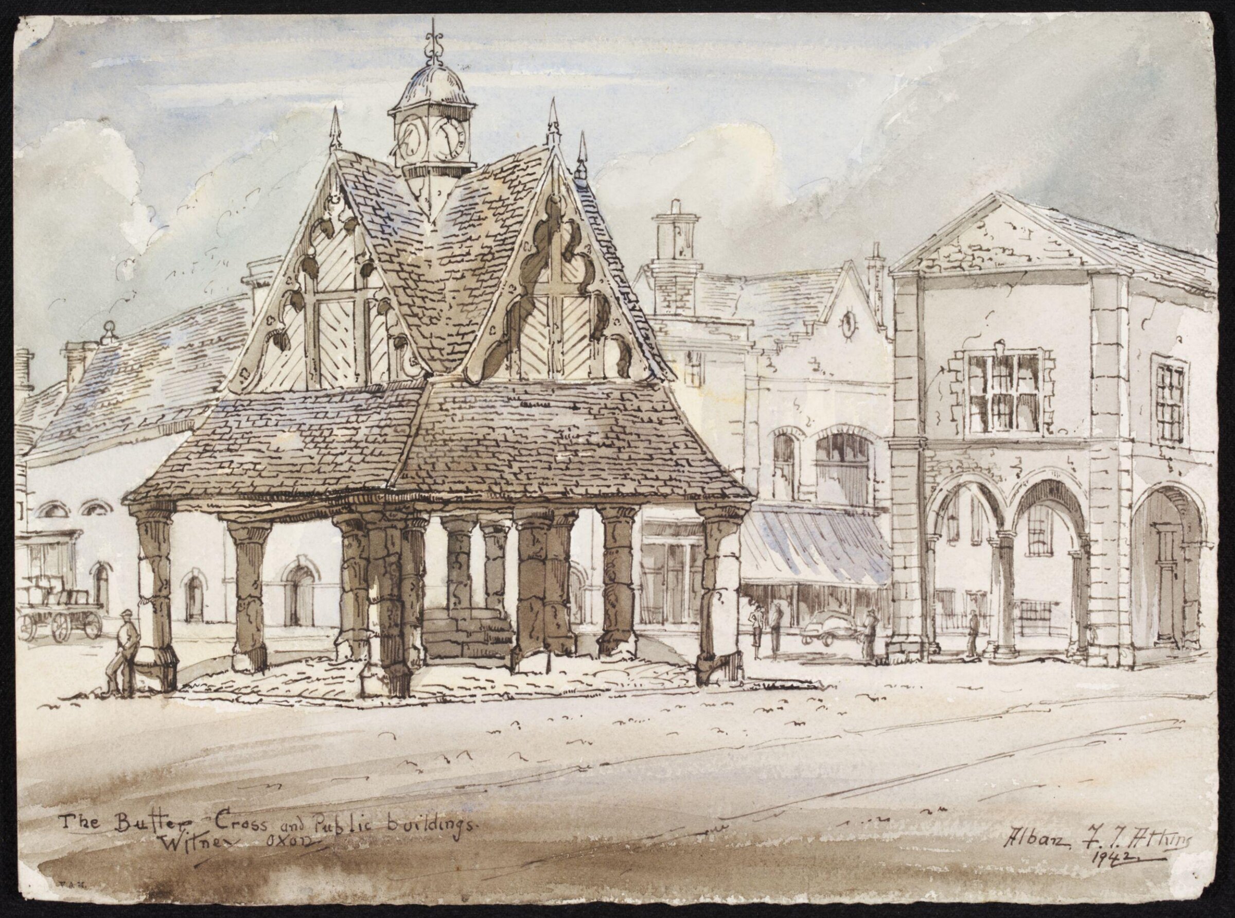The Butter Cross and Public Buildings, Witney, Atkins, 1942