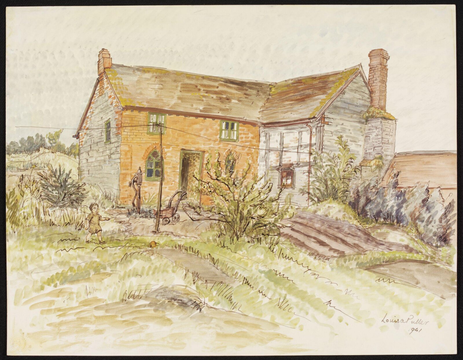 Cottages near Hopton, Puller, 1941