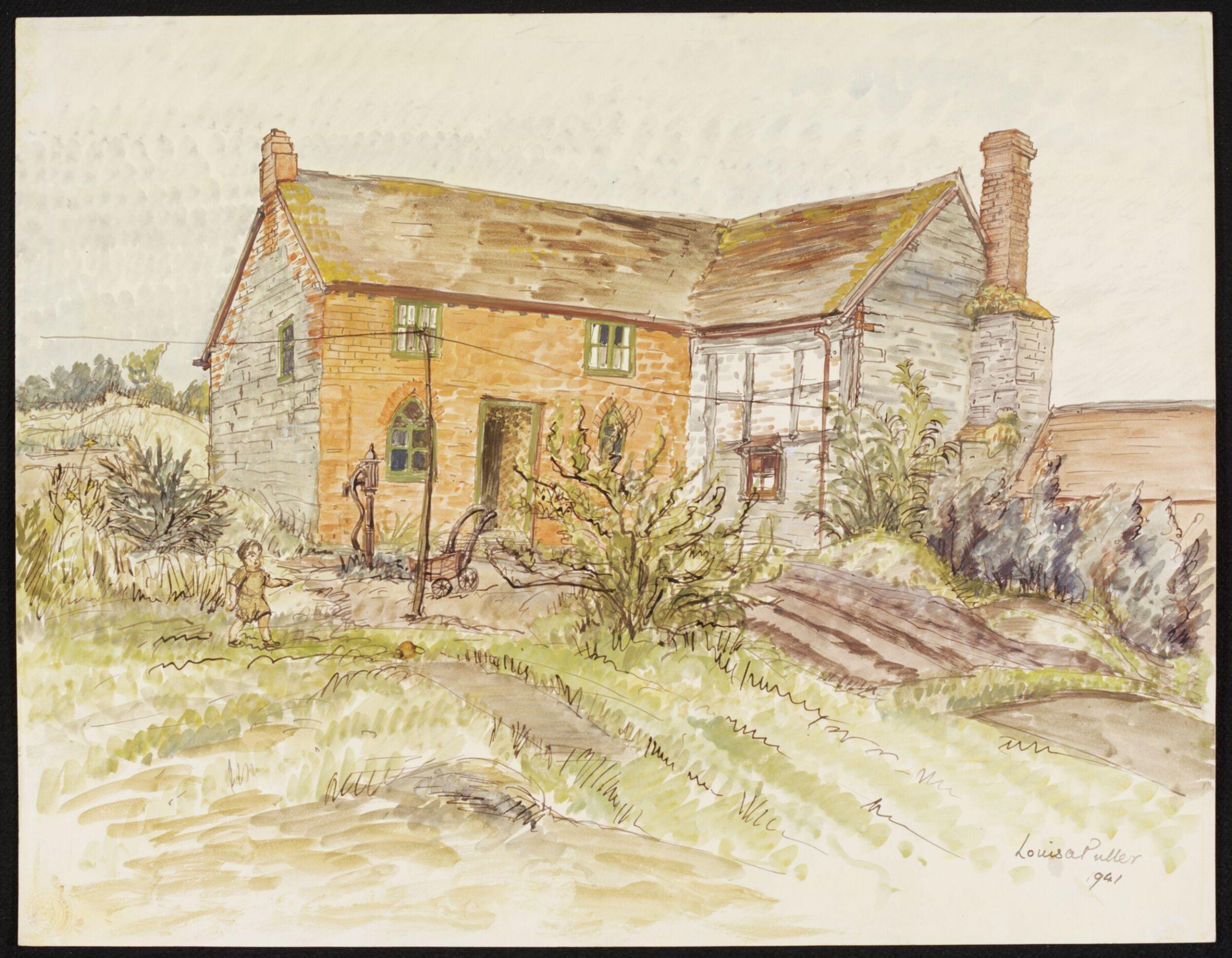 Cottages near Hopton, Puller, 1941