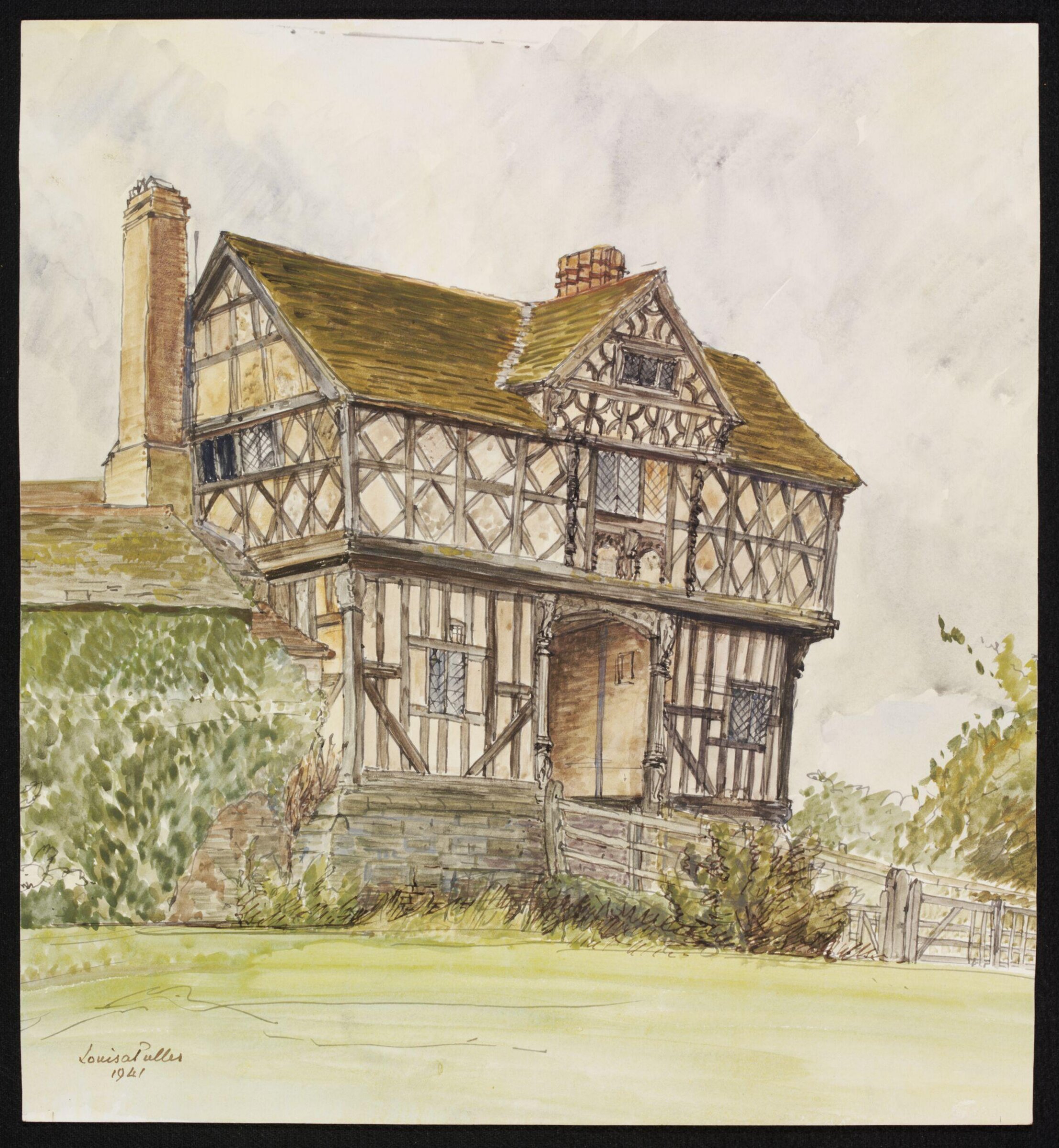 Elizabethan Gatehouse, Stokesay, Puller, 1941