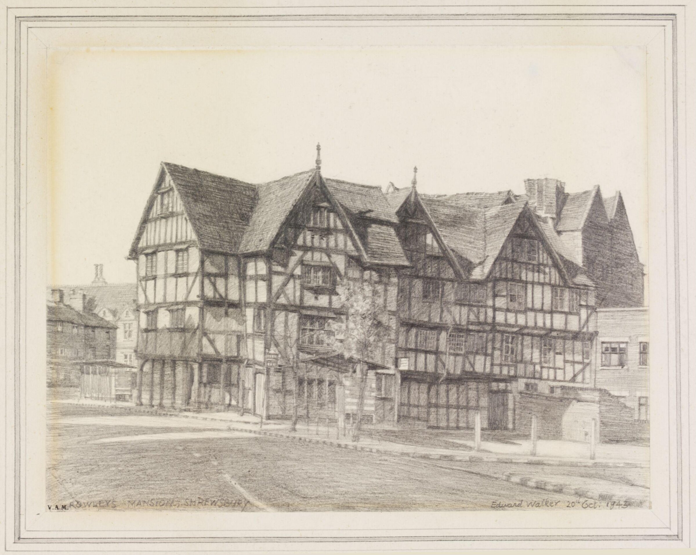 Rowley's Mansion, Shrewsbury, Walker, 20 October 1943