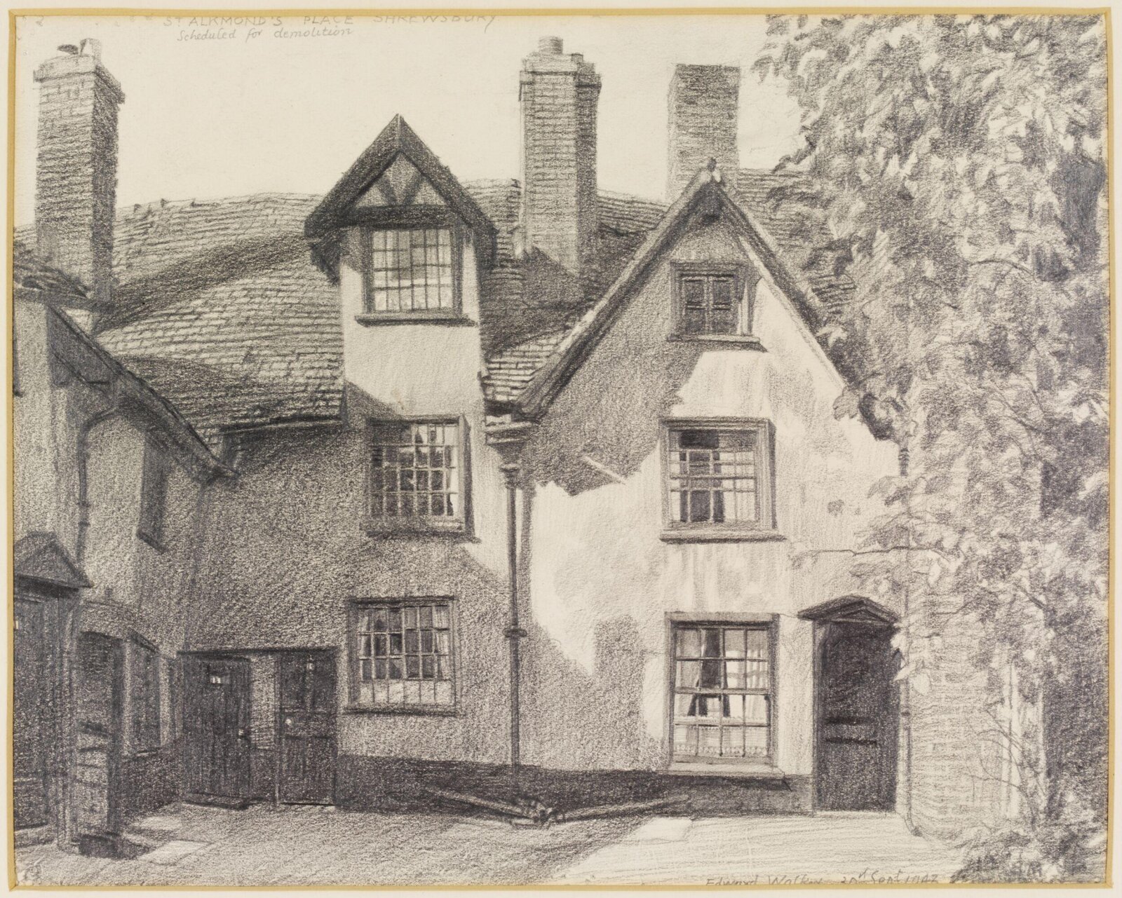St. Alkmond's Place, Shrewsbury, Walker, 1943