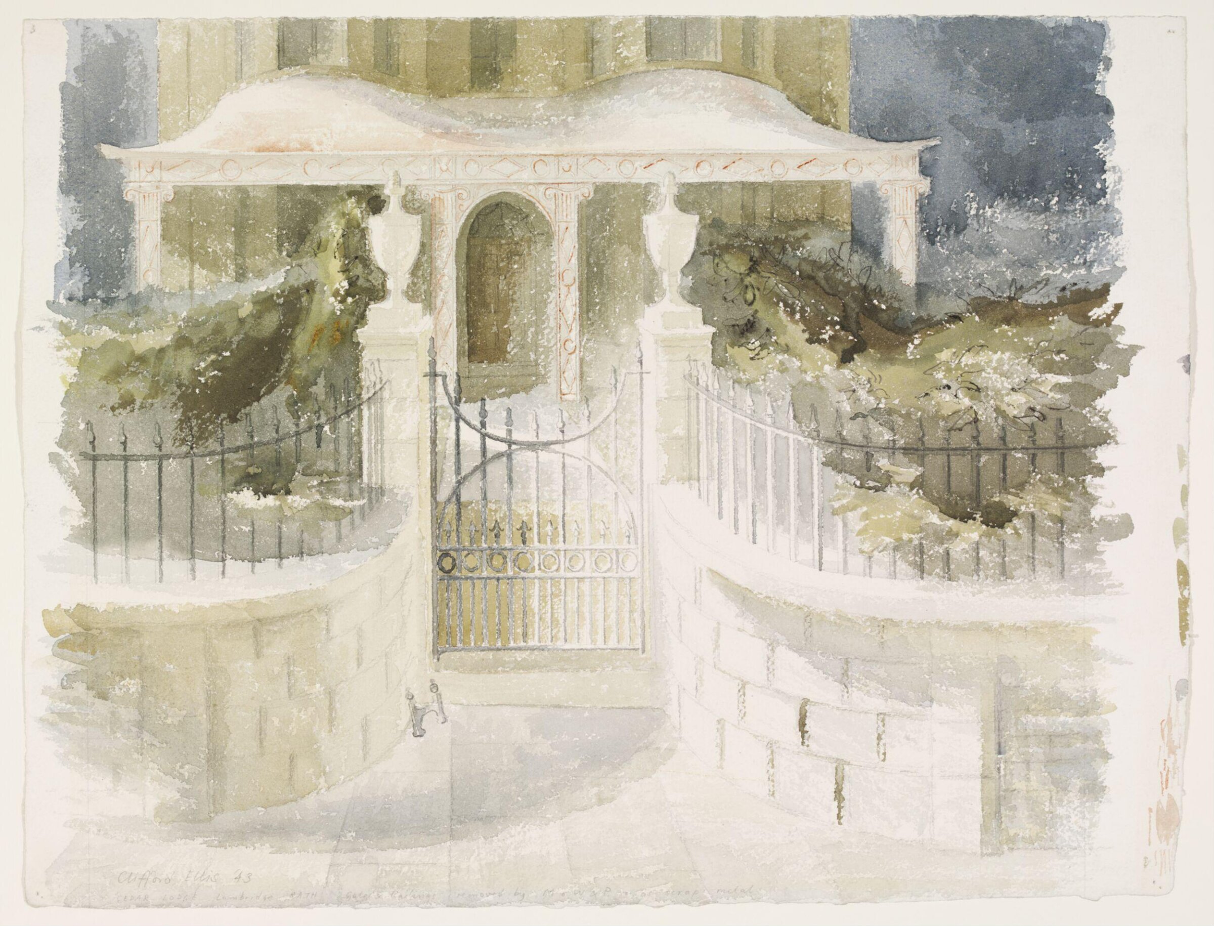 Gateway, Cedar Lodge, Lambridge, Bath, Ellis, 1943