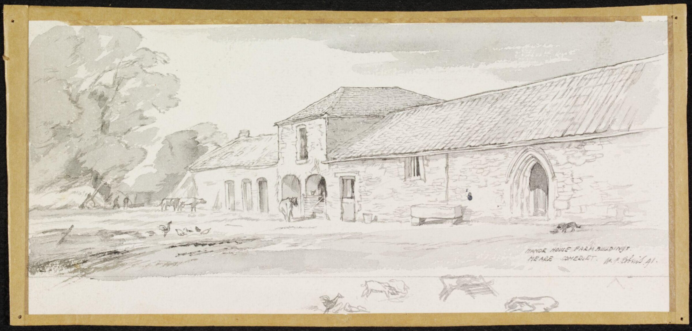 Manor House Farm Buidings, Meare, William Palmer Robins, 1941