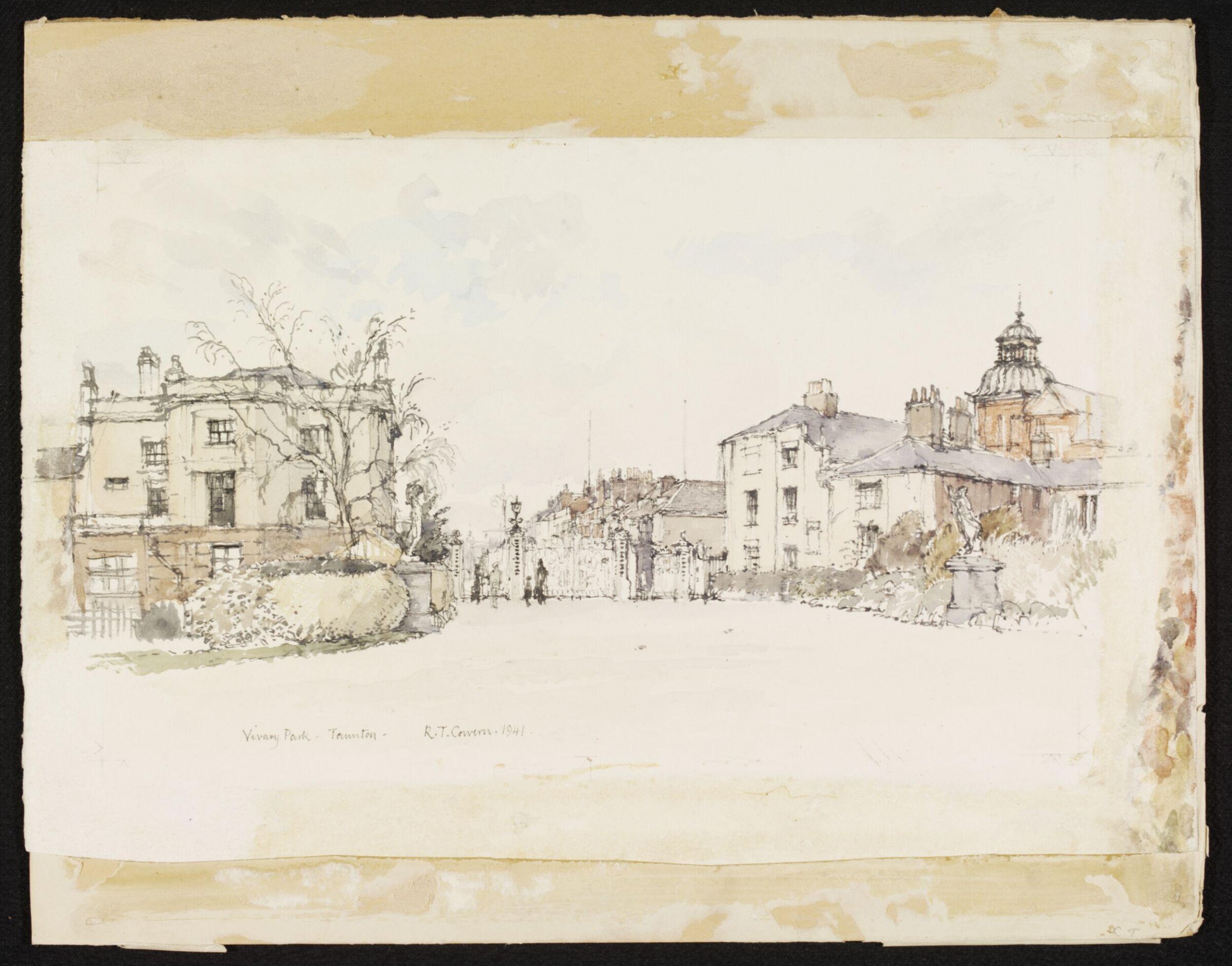 Vivary Park, Taunton, Raymond Teague Cowern, 1941