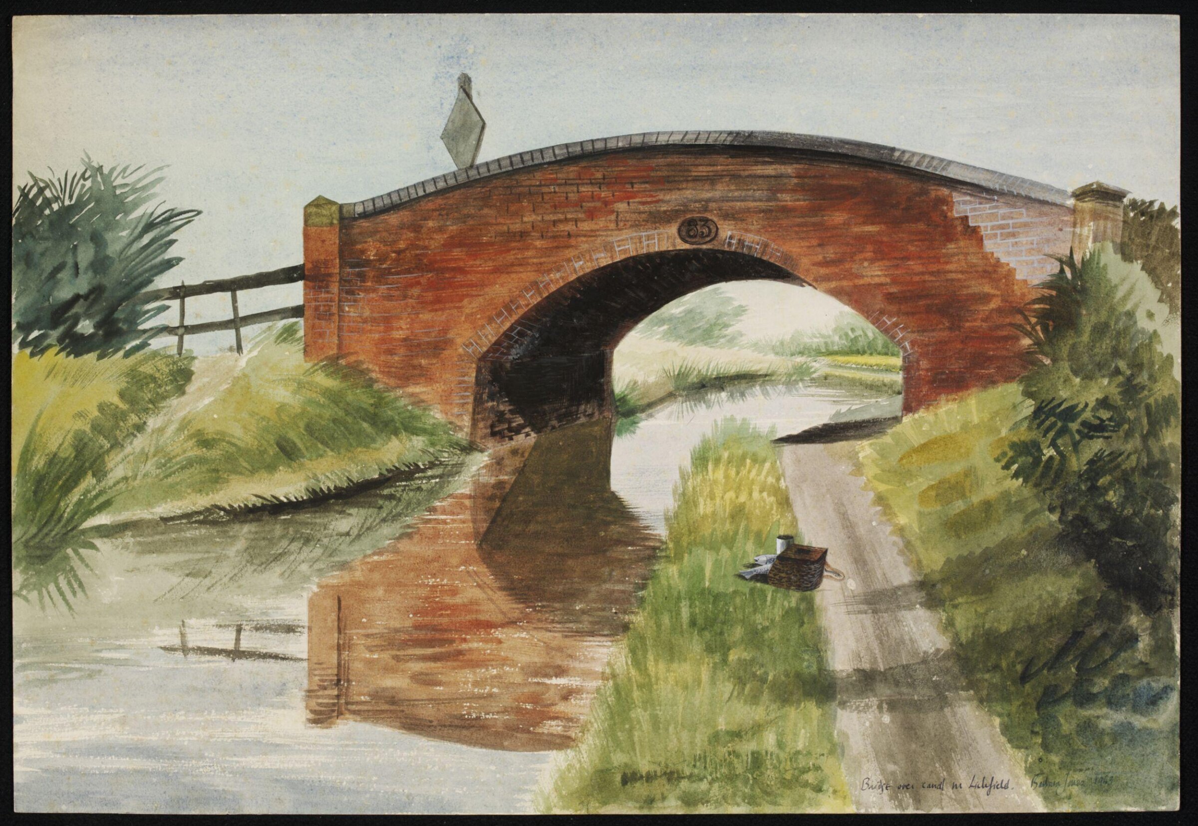 Bridge over Canal, near Litchfield, Barbara Jones, 1943