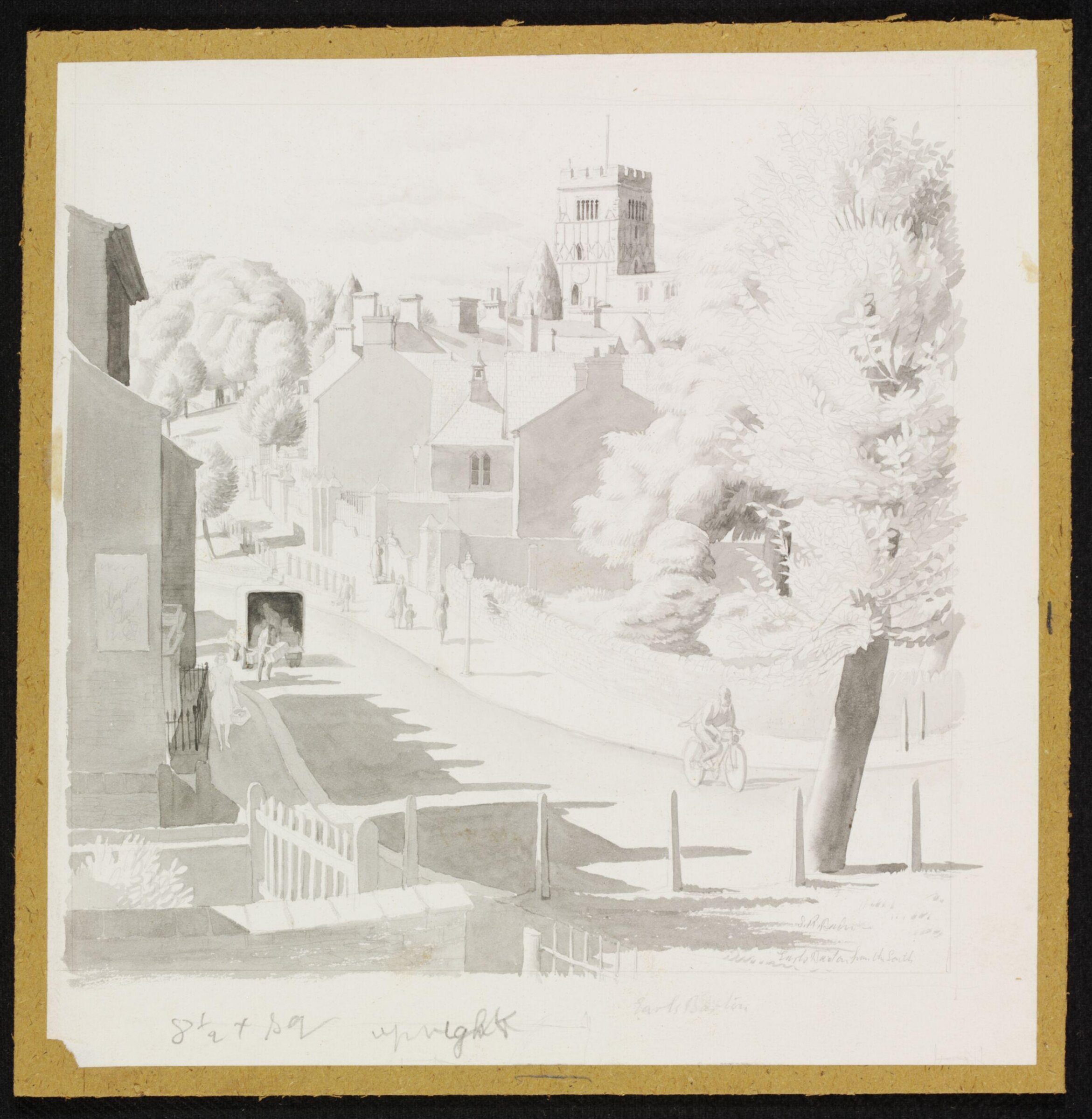 Earls Barton from the South, Badmin, ca. 1940