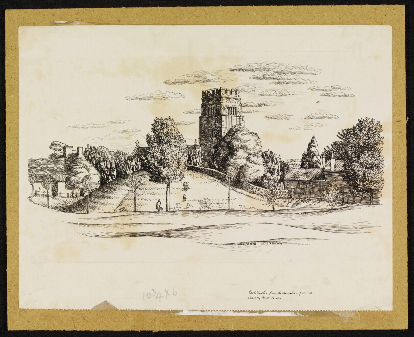 Earls Barton from the Recreation Ground, Badmin, ca. 1940