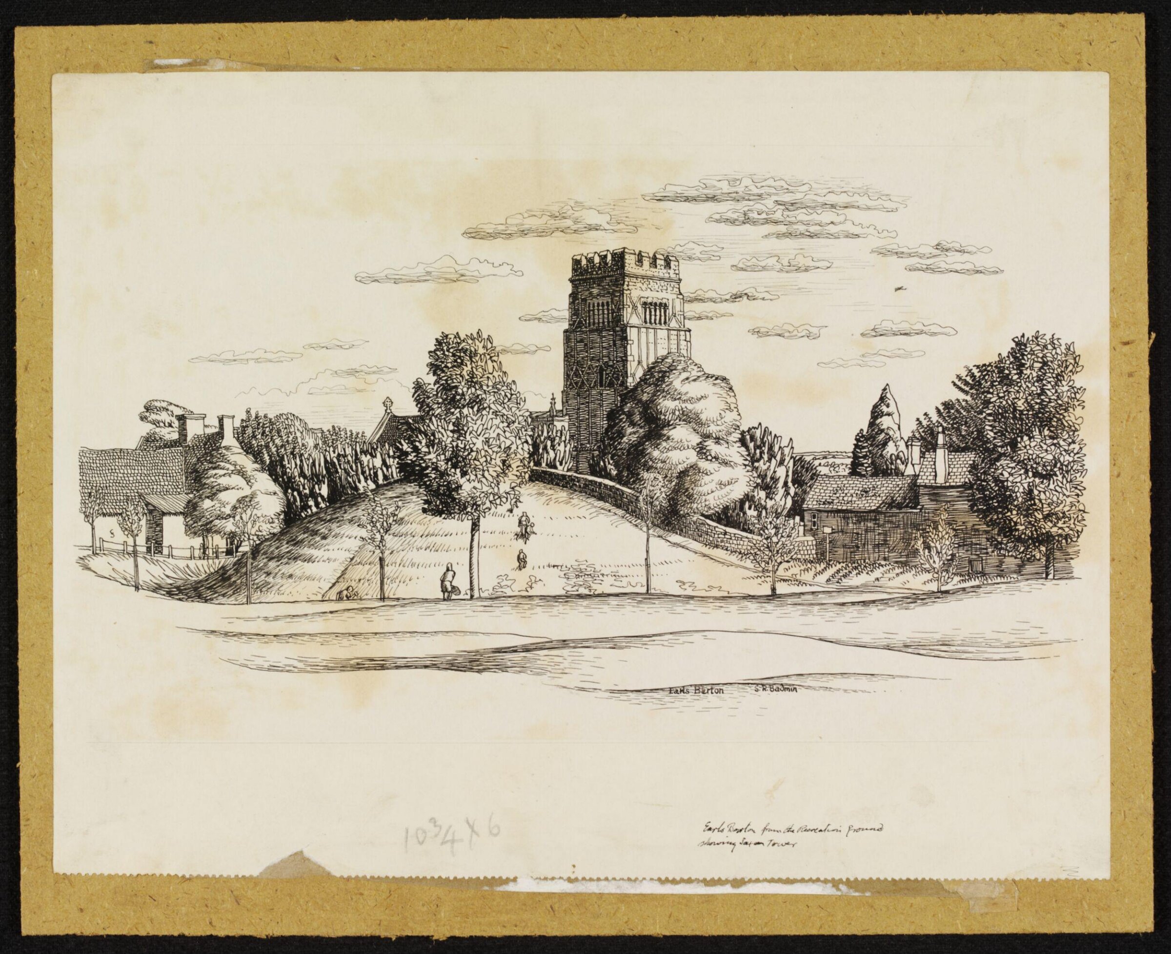 Earls Barton from the Recreation Ground, Badmin, ca. 1940