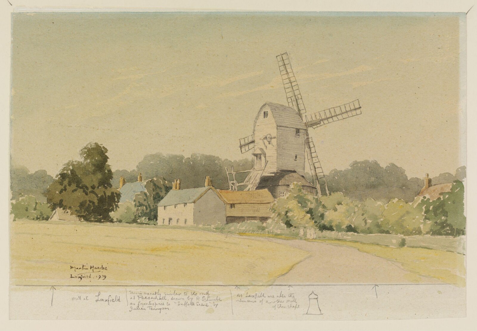 Laxfield Mill, Martin Hardie, 1939