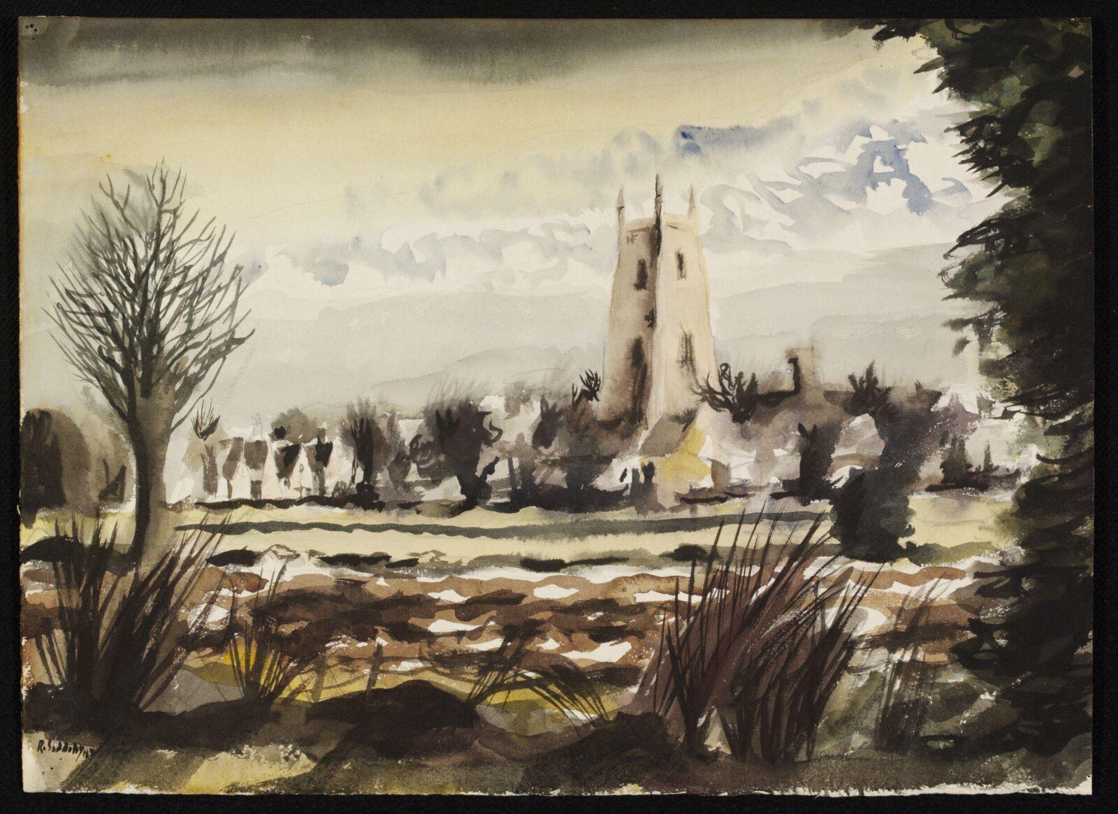 Stoke-by-Nayland; distant view, Suddaby, 1942