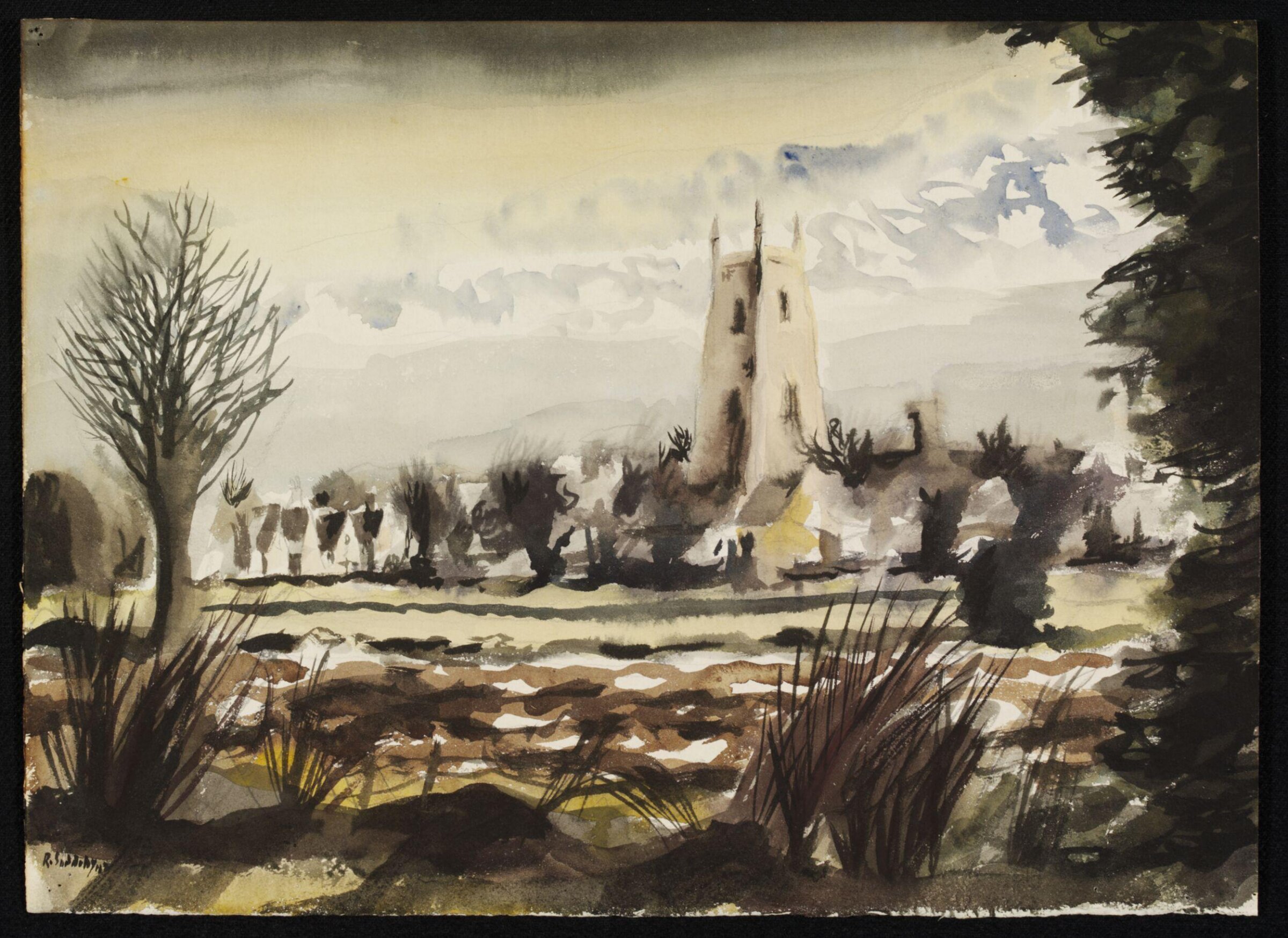 Stoke-by-Nayland; distant view, Suddaby, 1942