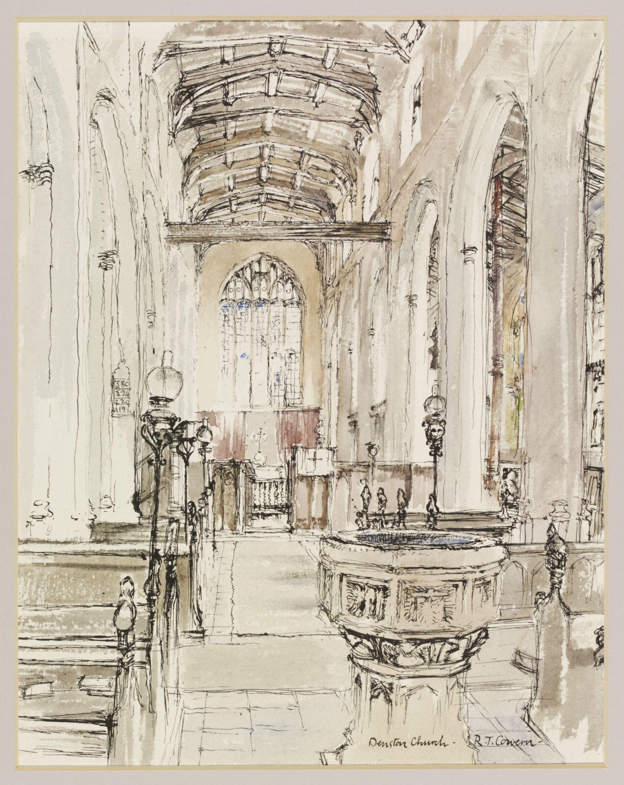 St. Nicholas Church, Denston, Cowern, ca. 1940