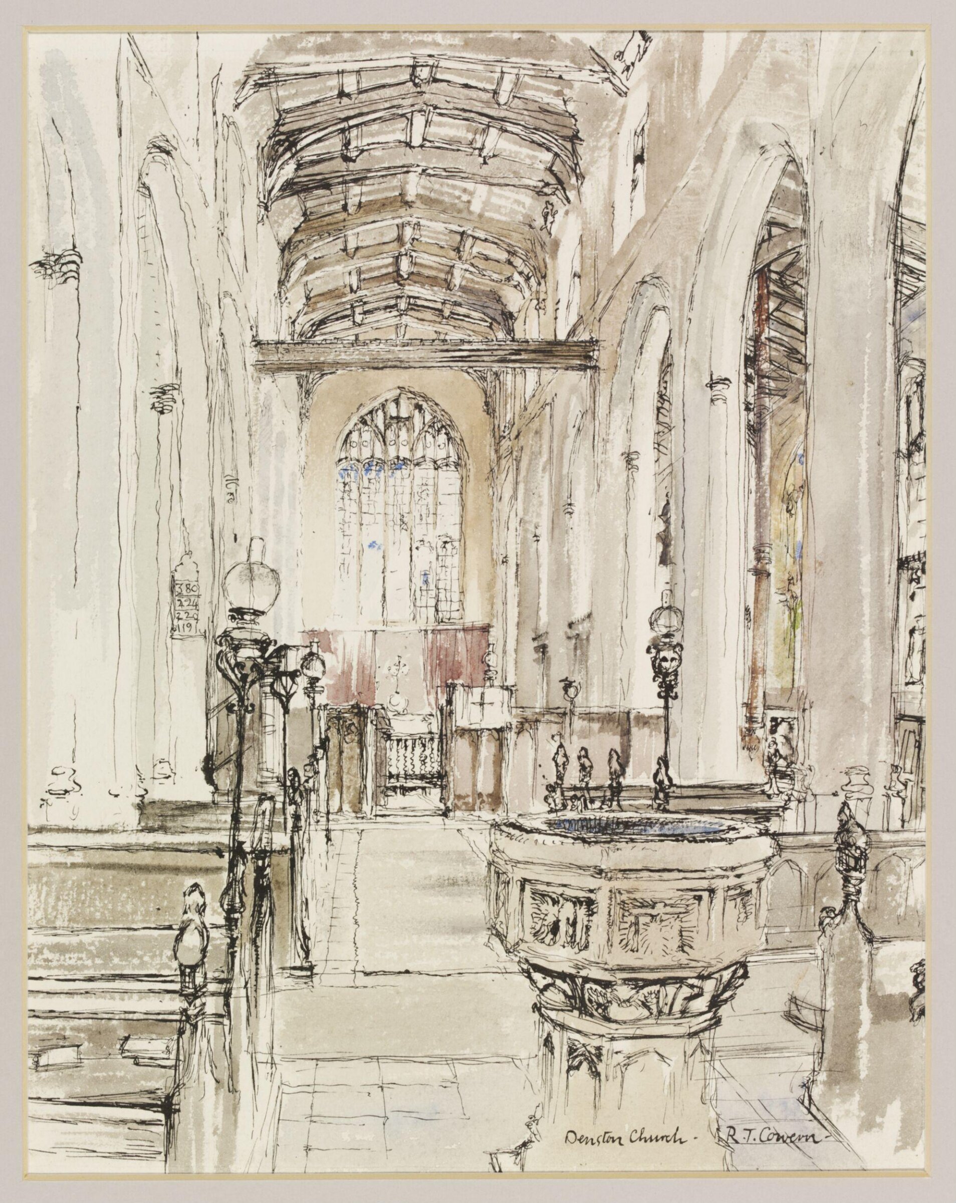 St. Nicholas Church, Denston, Cowern, ca. 1940