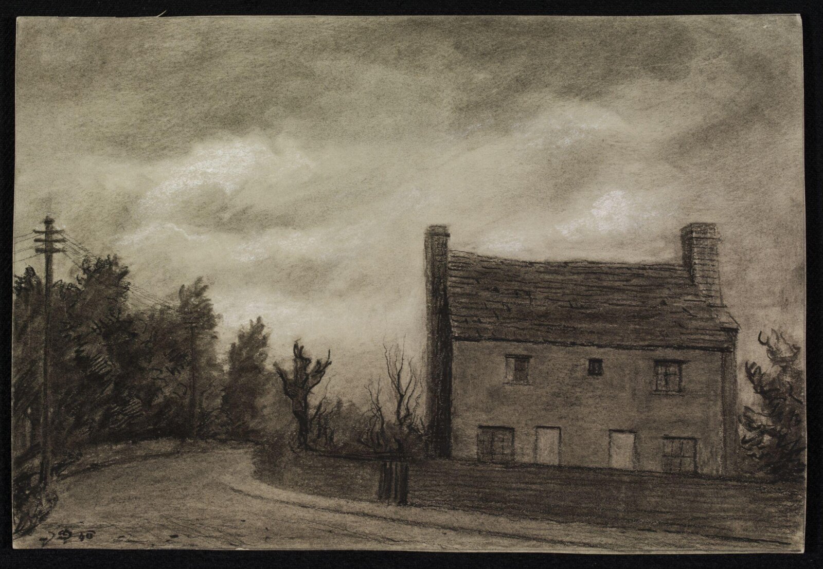 Old Cottages at East Bergholt, Algernon Newton, 1940