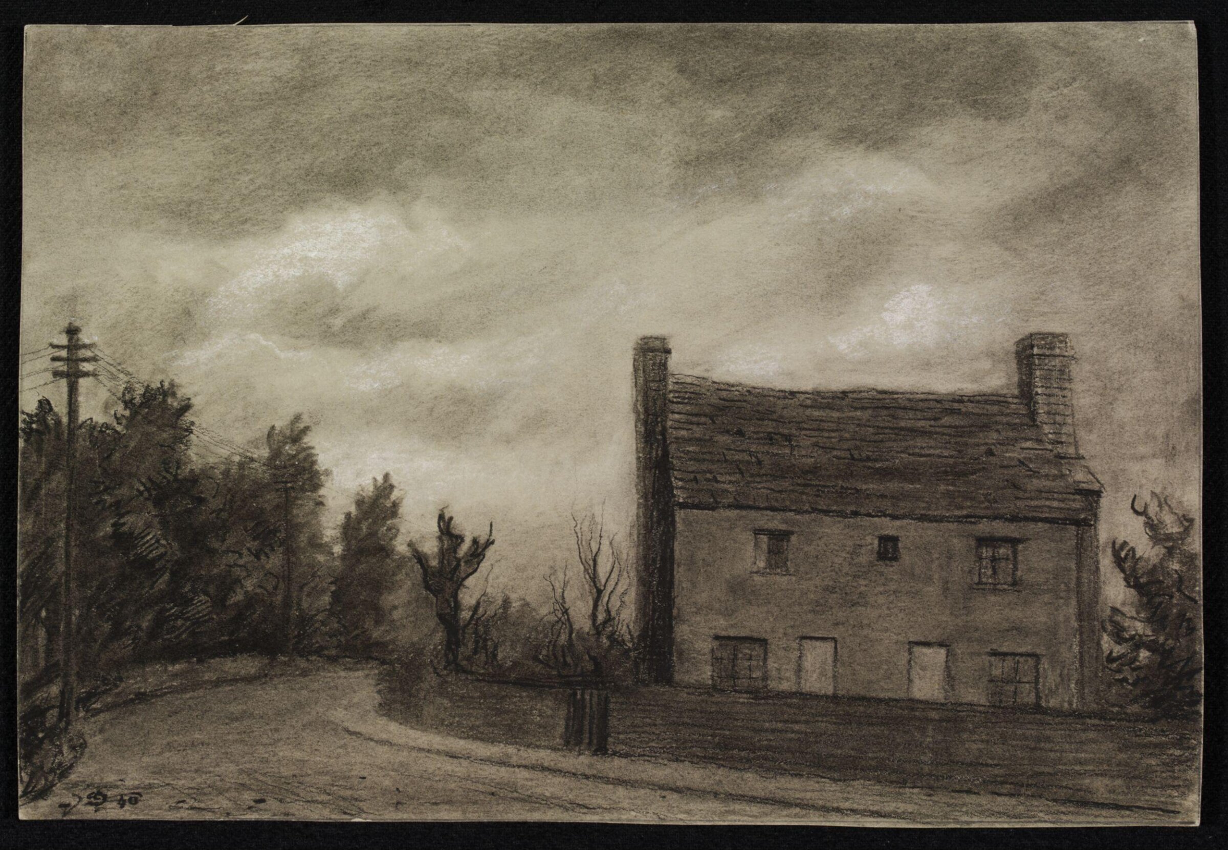 Old Cottages at East Bergholt, Algernon Newton, 1940