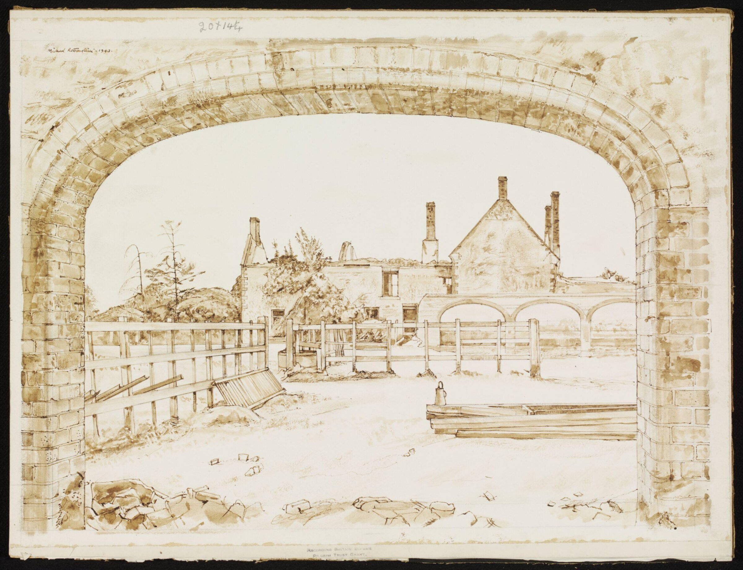 Fortescue's Farm on the Iron Mines, near Wellingborough, Rothenstein, 1940