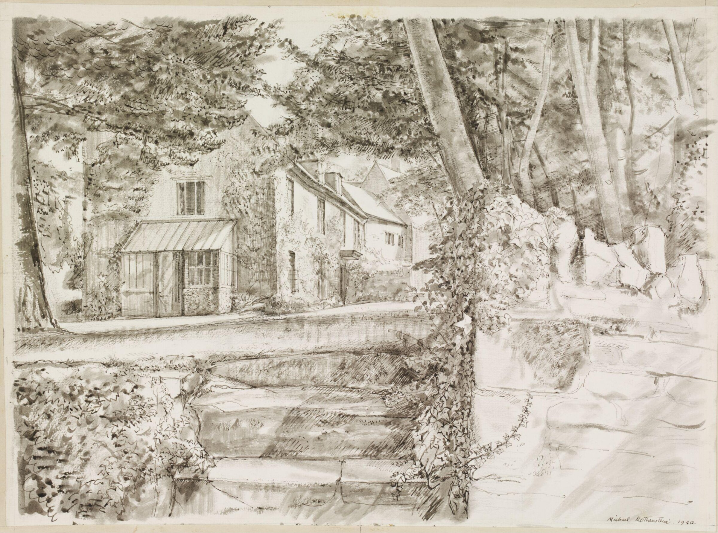 The Priory, Wollaston, Rothenstein, 1940