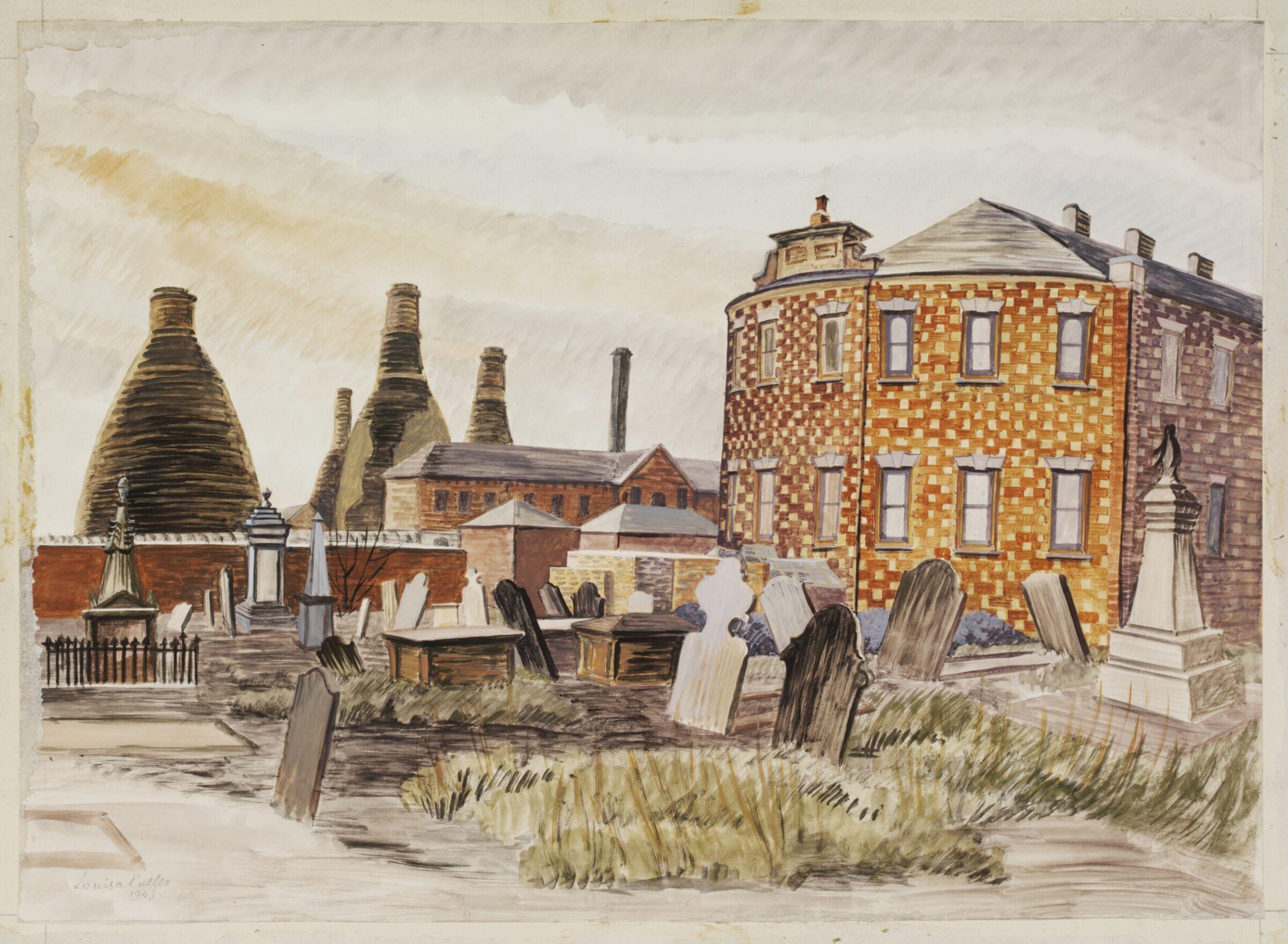 Bethesda Methodist Chapel and Churchyard, Hanley, Staffordshire, Louisa Puller, 1943