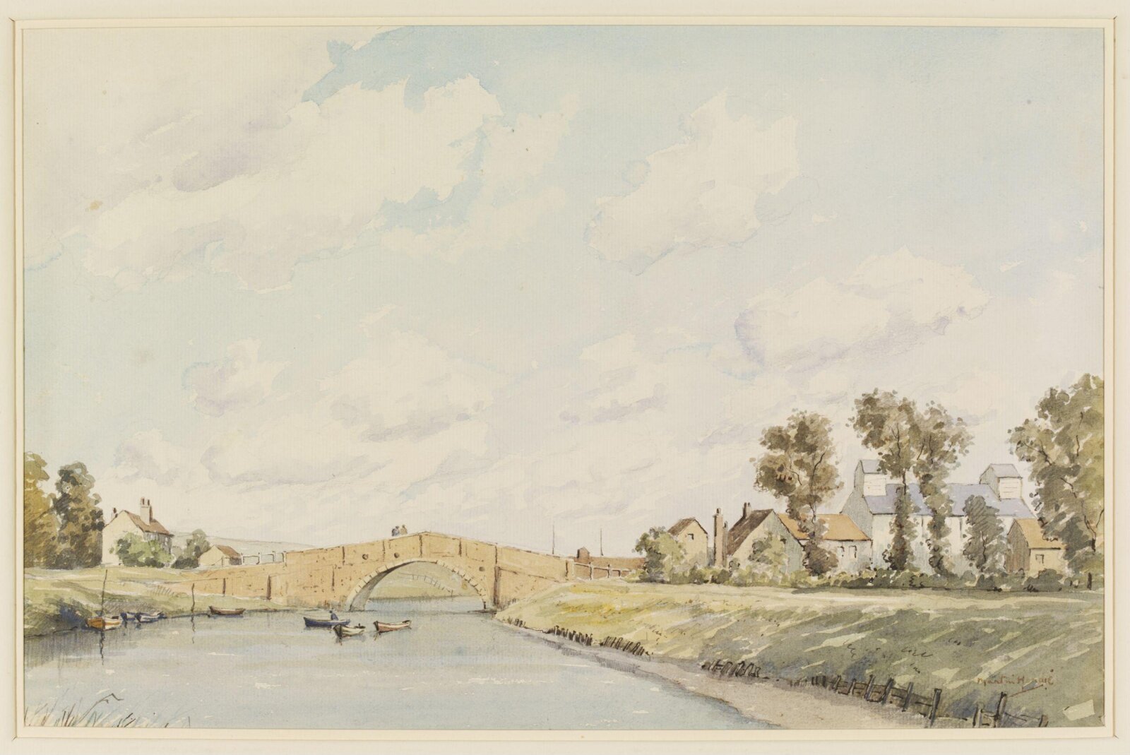 Snape Bridge, Martin Hardie, ca. 1940