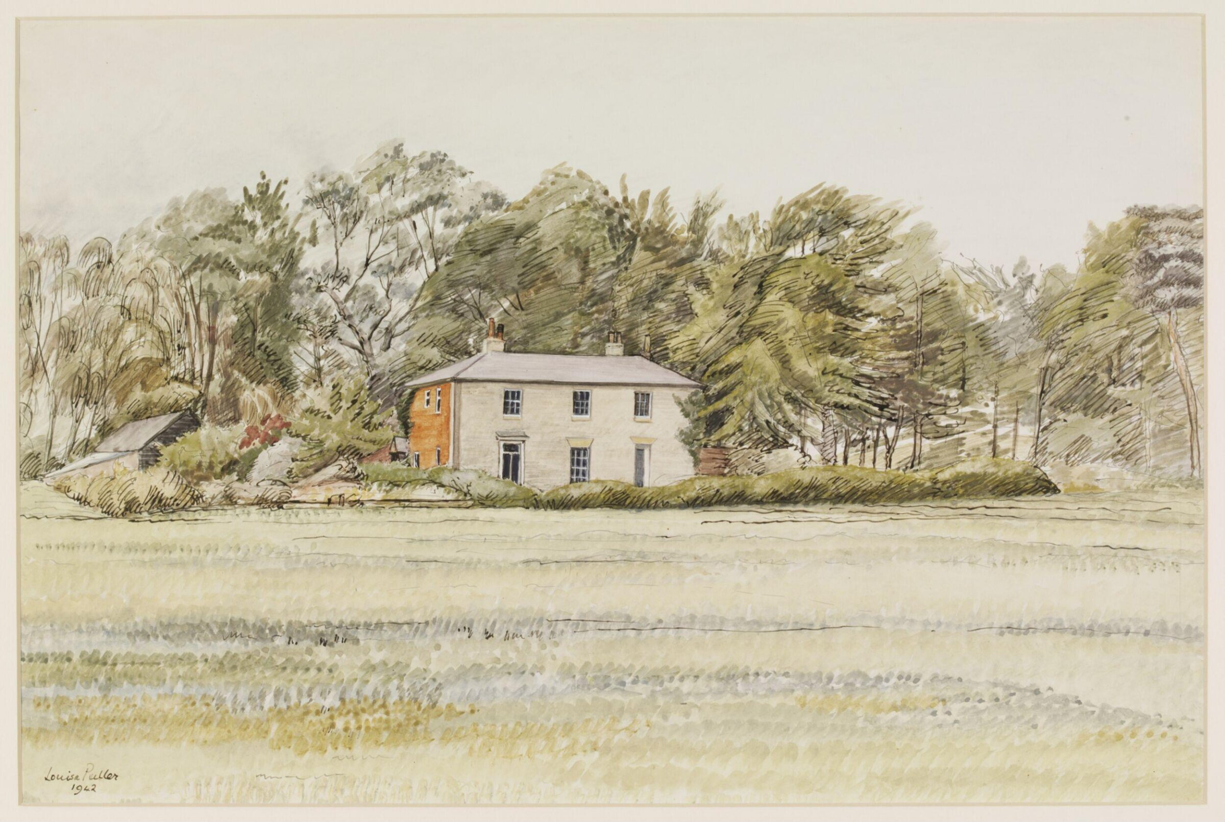 The Firs (Farmhouse) near Sudbourne, Louisa Puller, 1942
