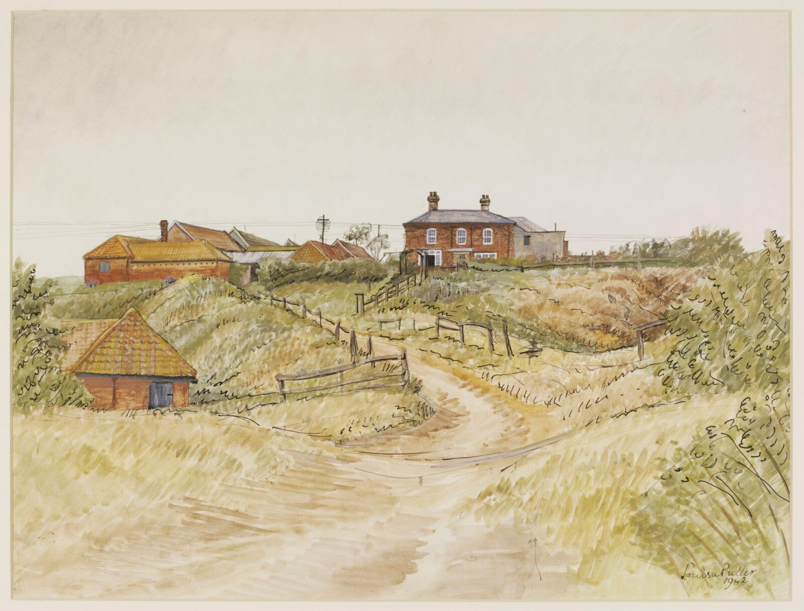 The Valley Farm, near Sudbourne, Louisa Puller, 1942