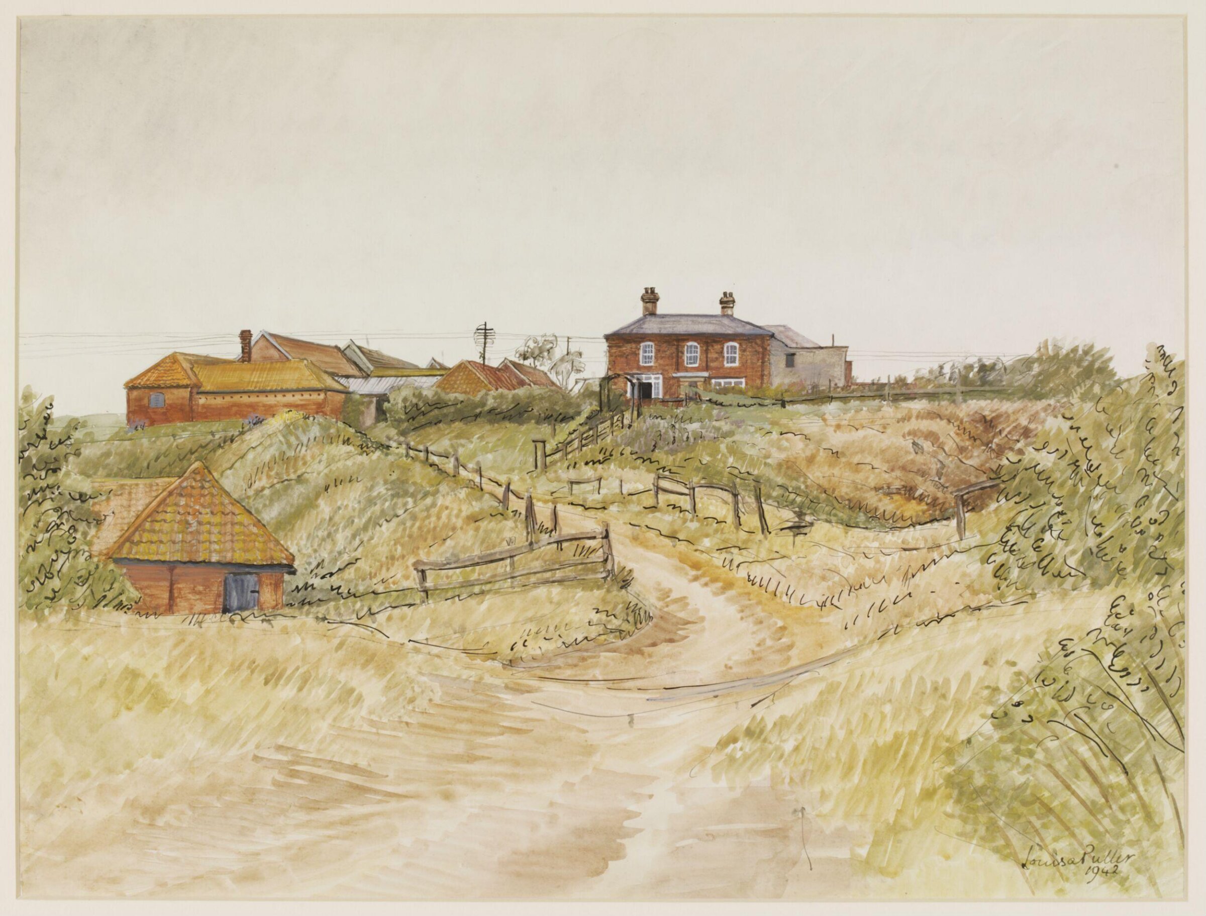 The Valley Farm, near Sudbourne, Louisa Puller, 1942