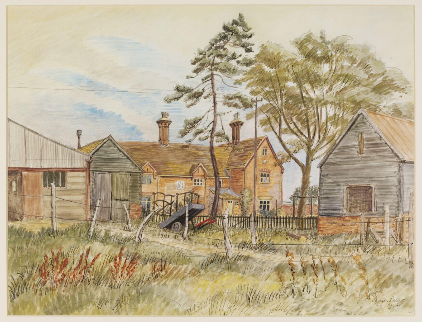 Crag Farm near Sudbourne, Louisa Puller, 1942