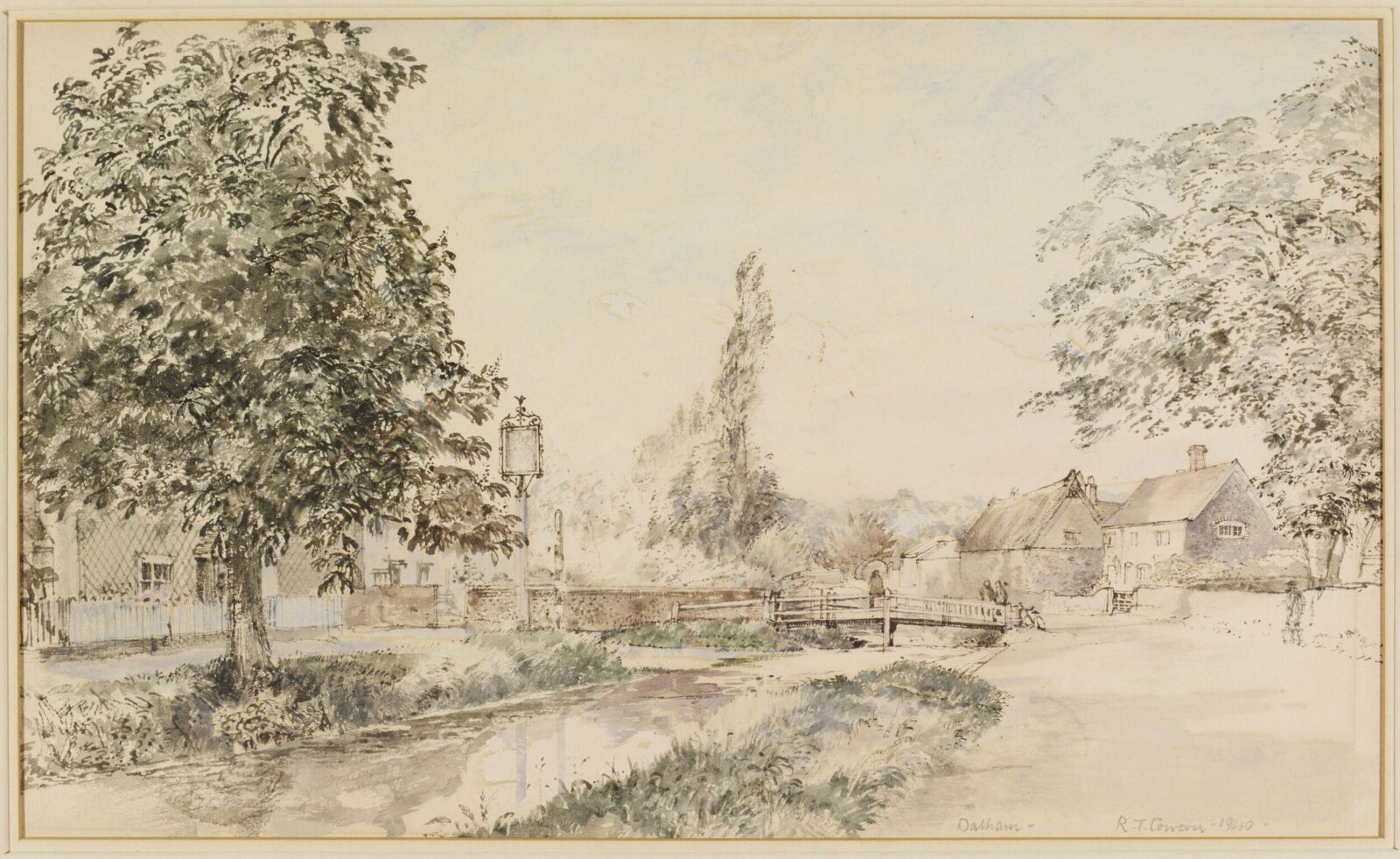 Dalham (the footbridge), Cowern, 1940