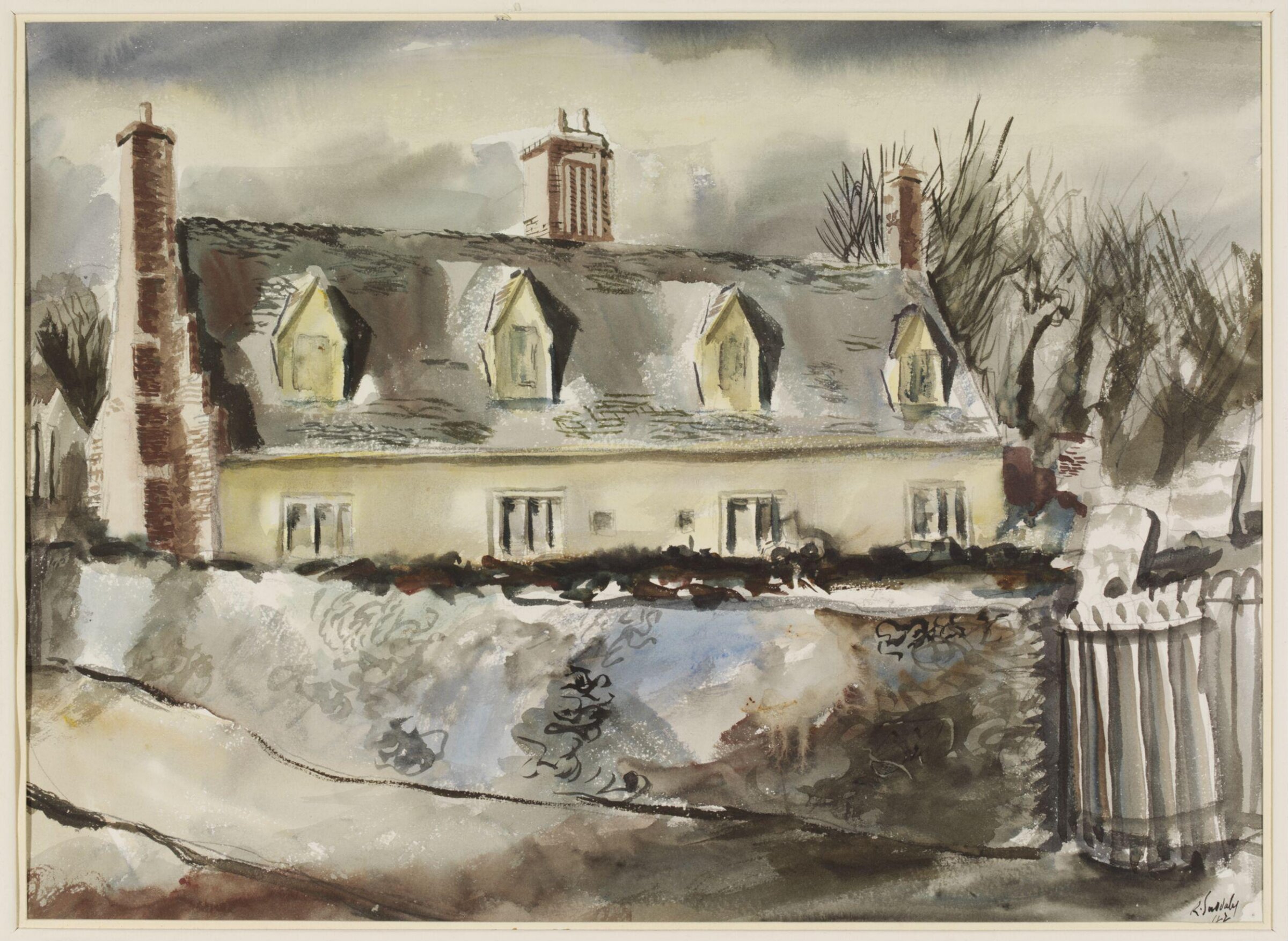 Tudor Cottages, Little Waldingfield, Suddaby, 1942