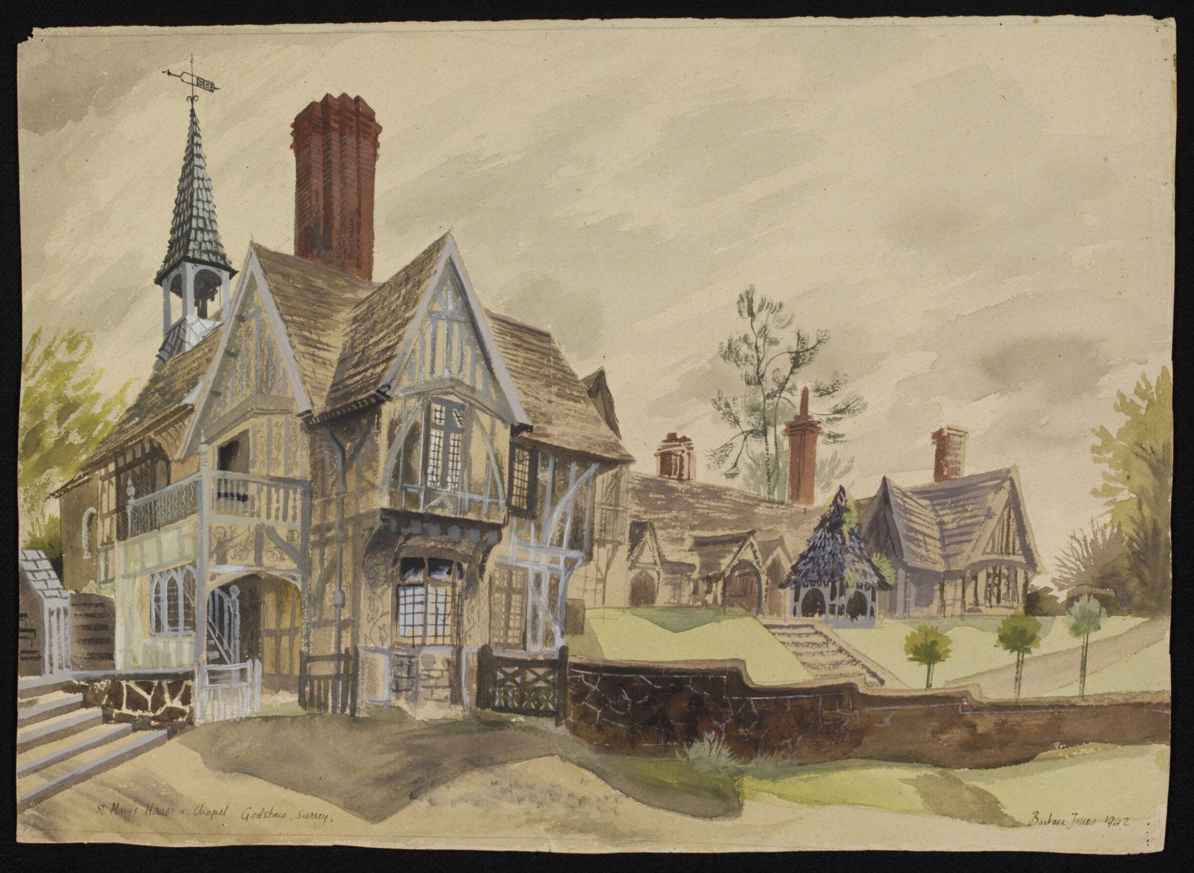 St. Mary's Homes and Chapel, Godstone, Barbara Jones, 1942