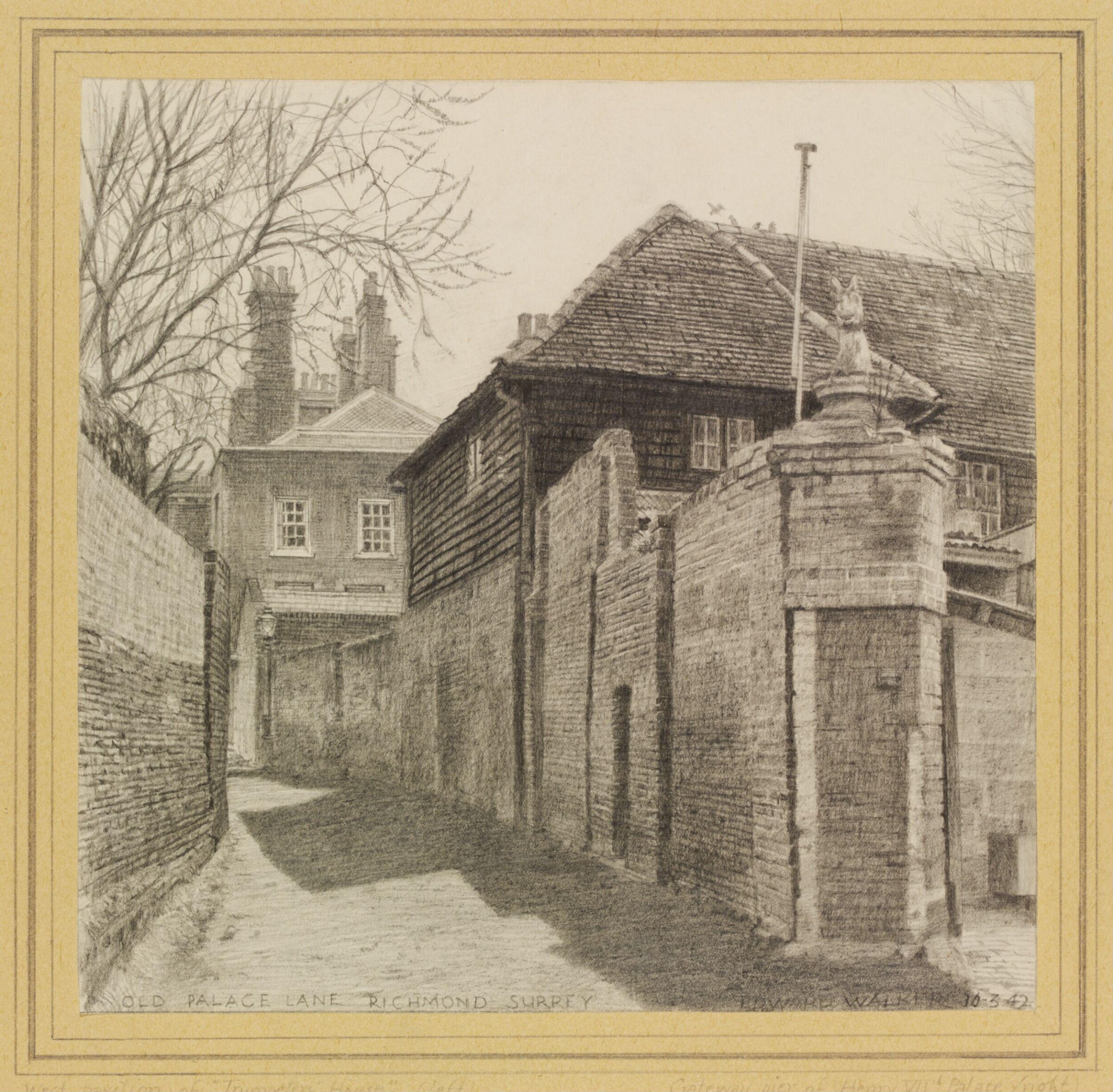Old Palace Lane, Richmond, Walker, 10th March 1942