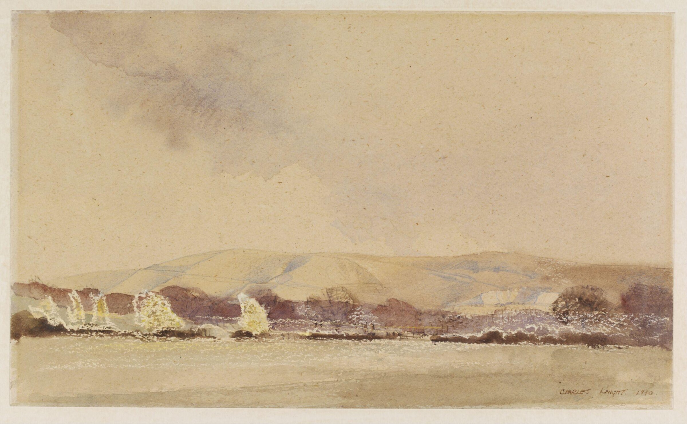 Fields and Woods South of Ditchling, Charles Knight, 1940