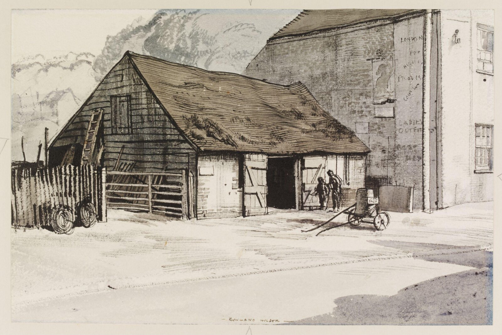 The Forge. Pulborough, Rowland Hilder, about 1940