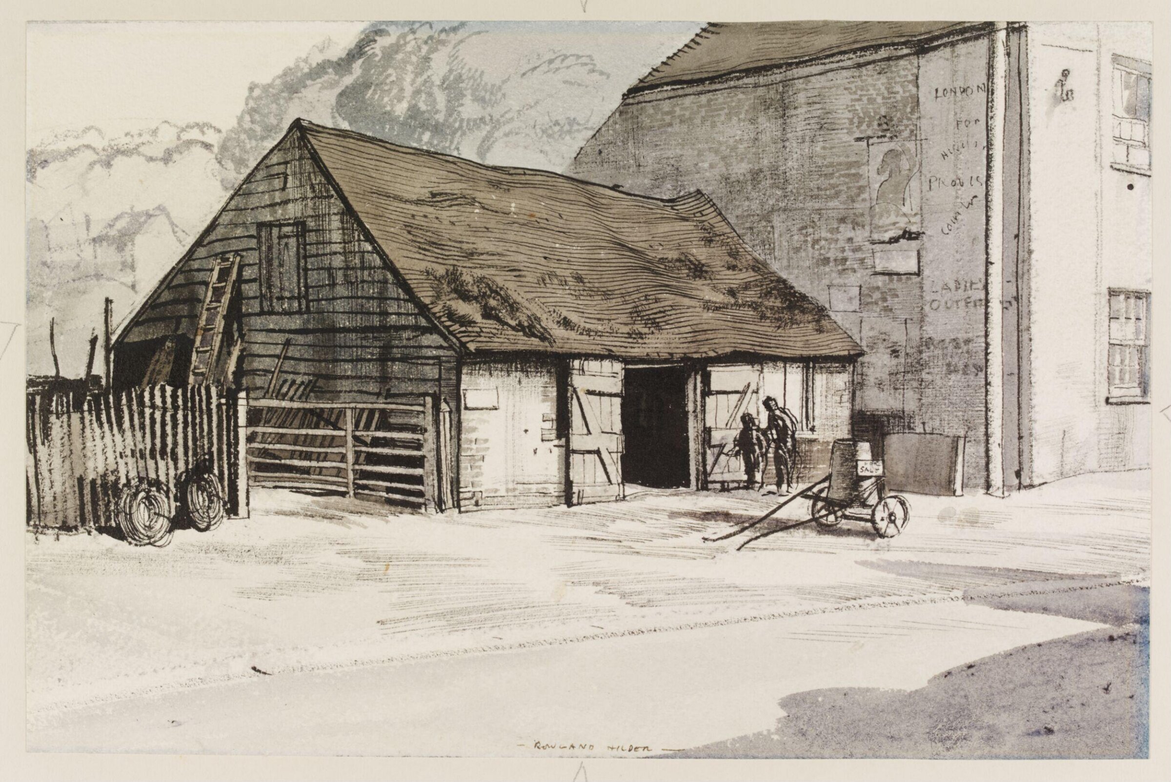 The Forge. Pulborough, Rowland Hilder, about 1940