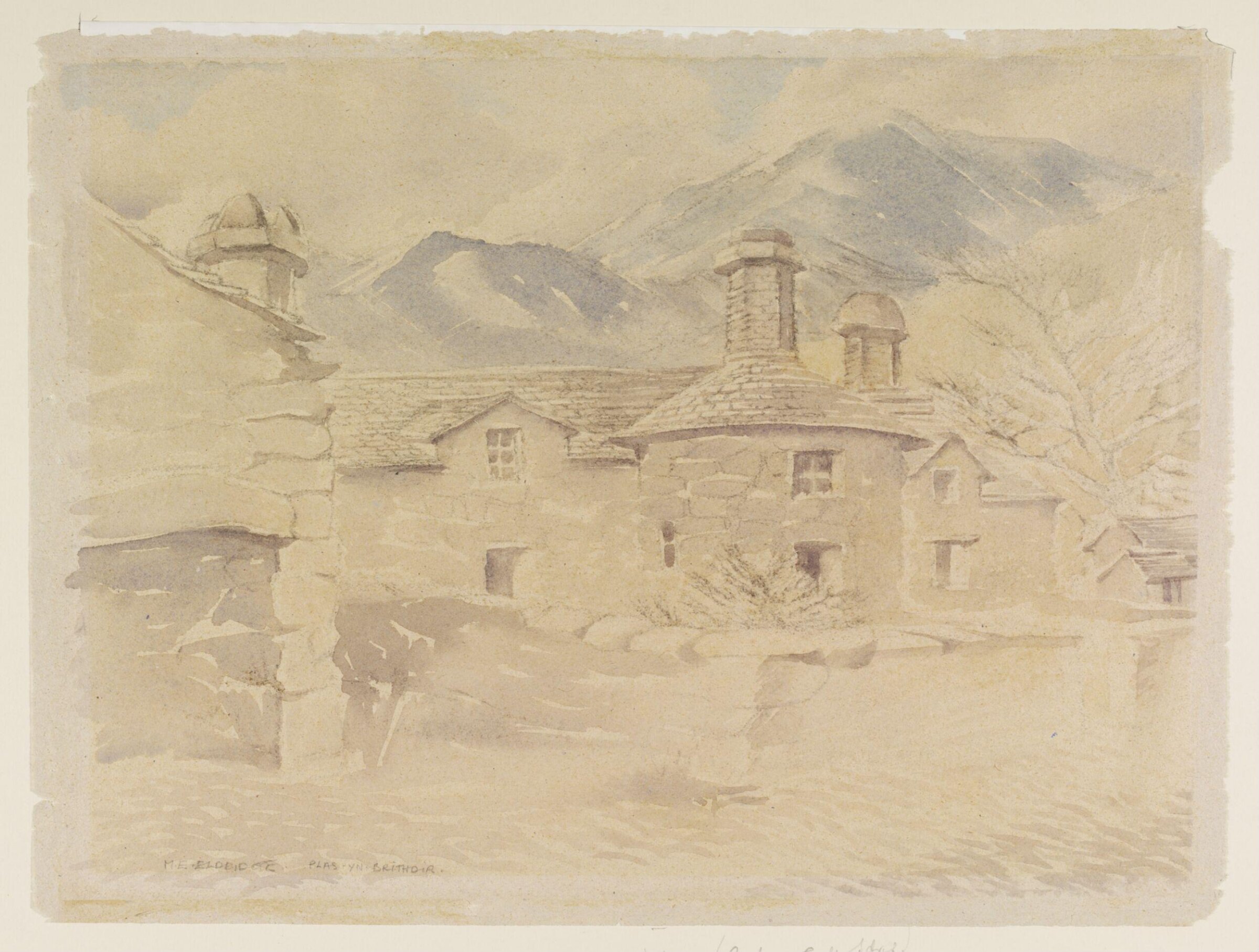 Plas-yn-Brithdir, Dolgelly, Merionethshire, Mildred E. Eldridge, ca. 1941