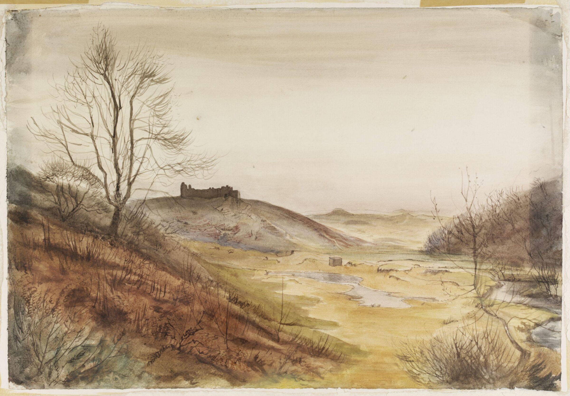 Pennard Castle, Gower, Glamorganshire, Mona Moore, ca. 1940