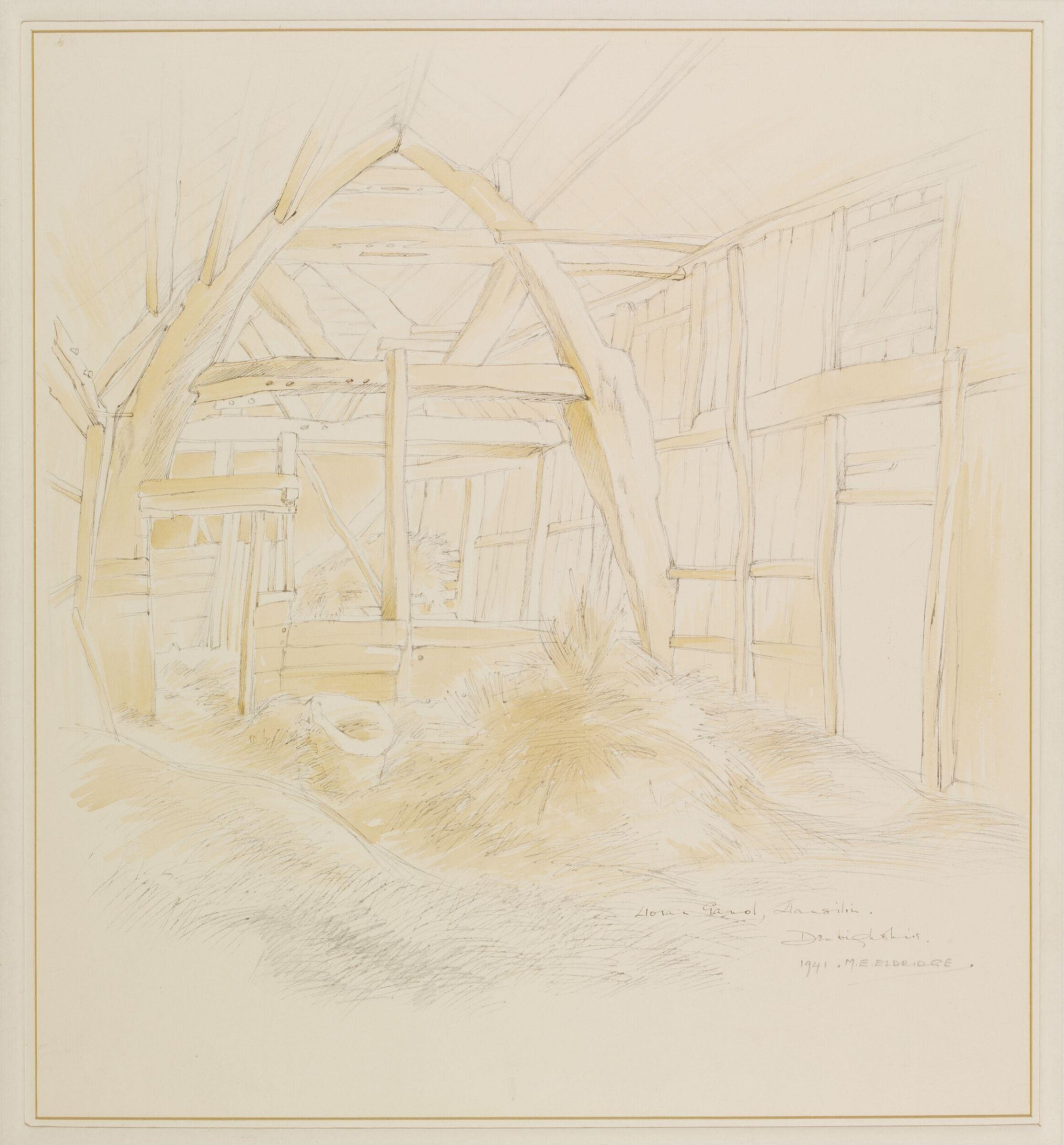 Lldran Gandl, Llansilin, Denbighshire, Mildred E. Eldridge, 1941