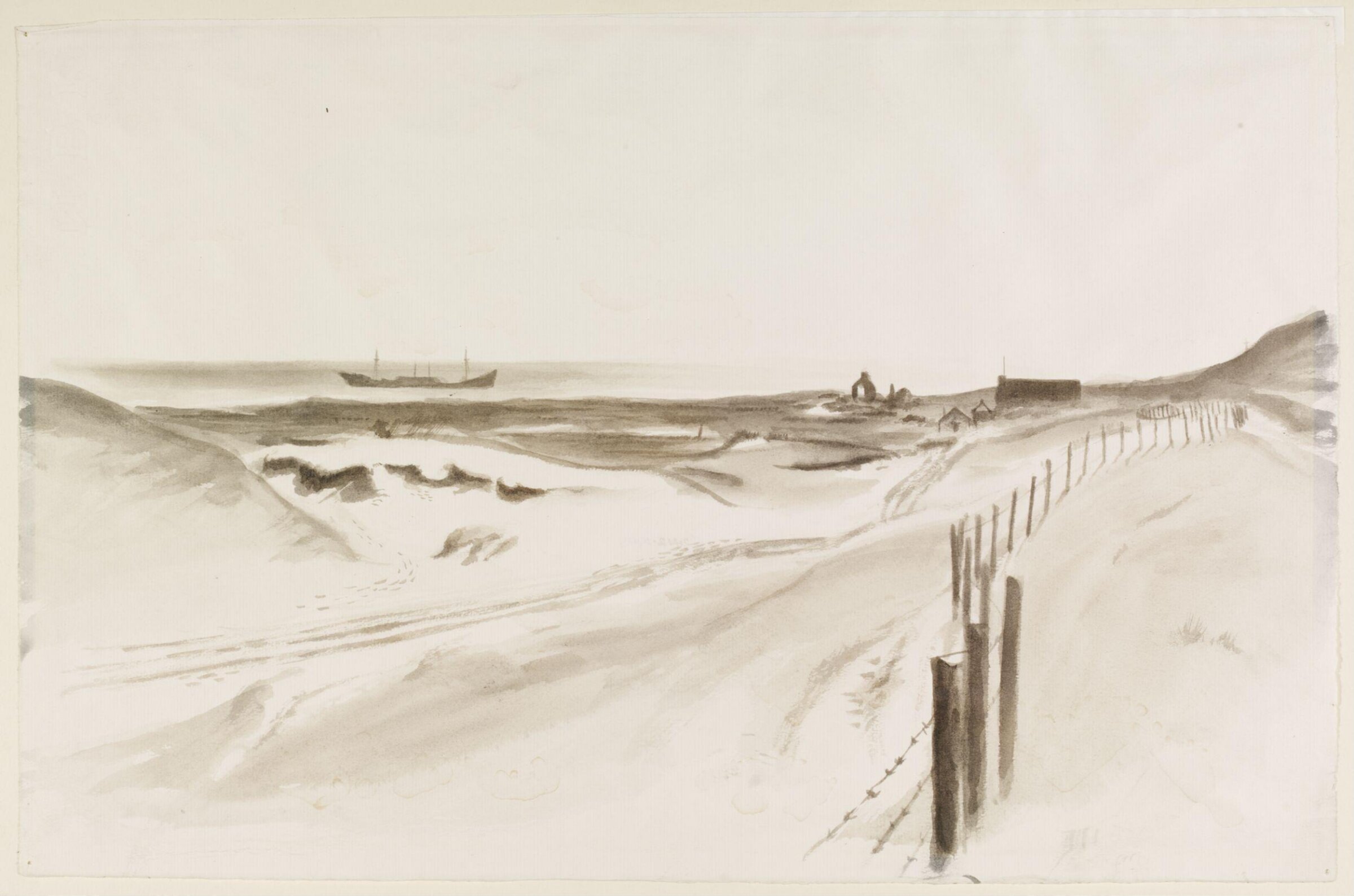 Porteynon Bay, Gower, Glamorganshire, Mona Moore, ca. 1940