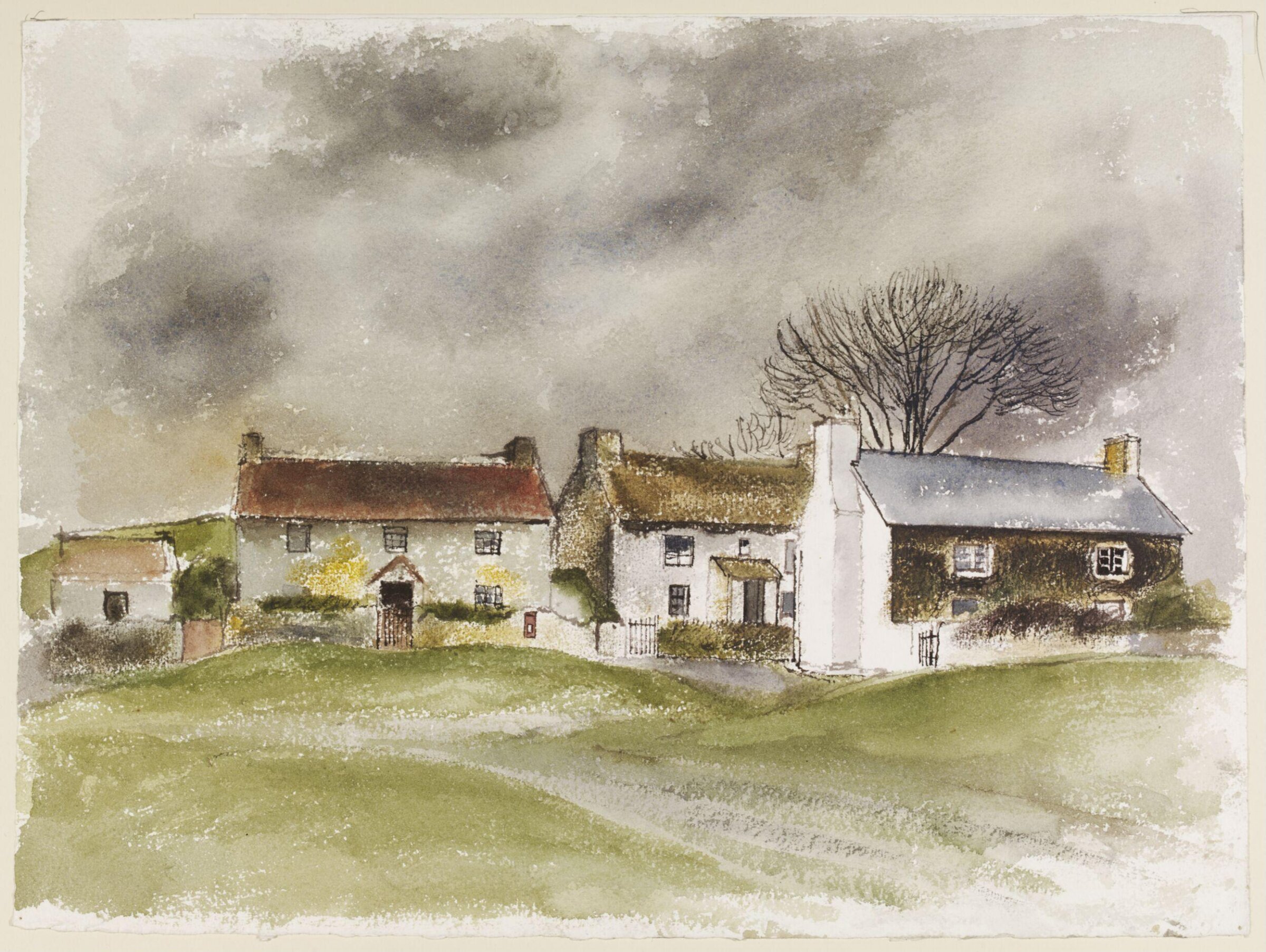 Penrice Village, Gower, Glamorganshire, Mona Moore, ca. 1940